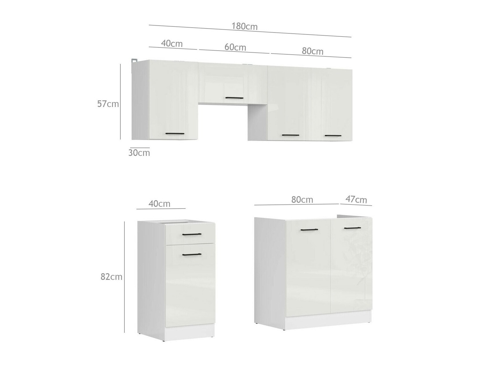 Modulares Küchenset Boston 750