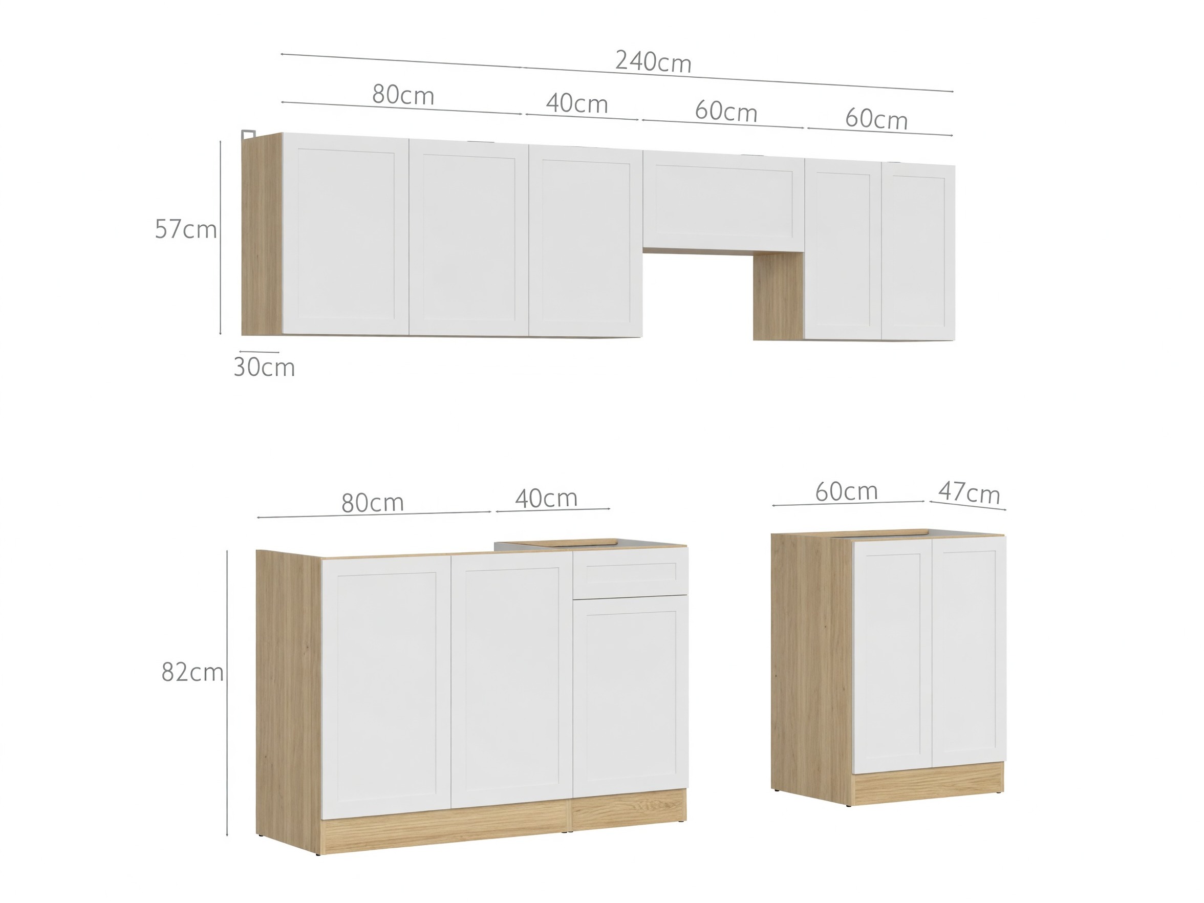 Modulares Küchenset Line White 119
