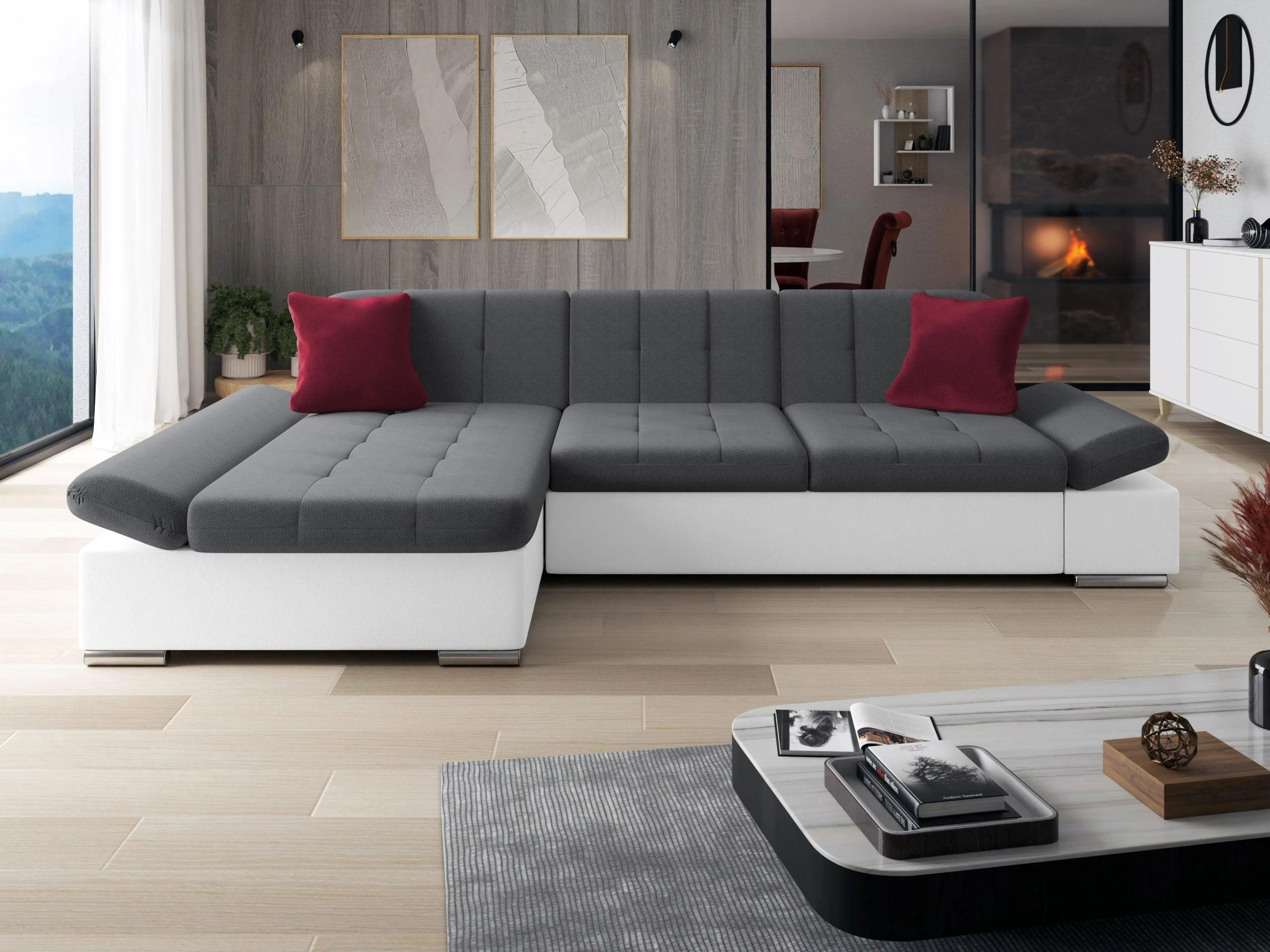 Ecksofa Comfivo Sanitas I (Soft 017 + Kronos 22 + Kronos 02)