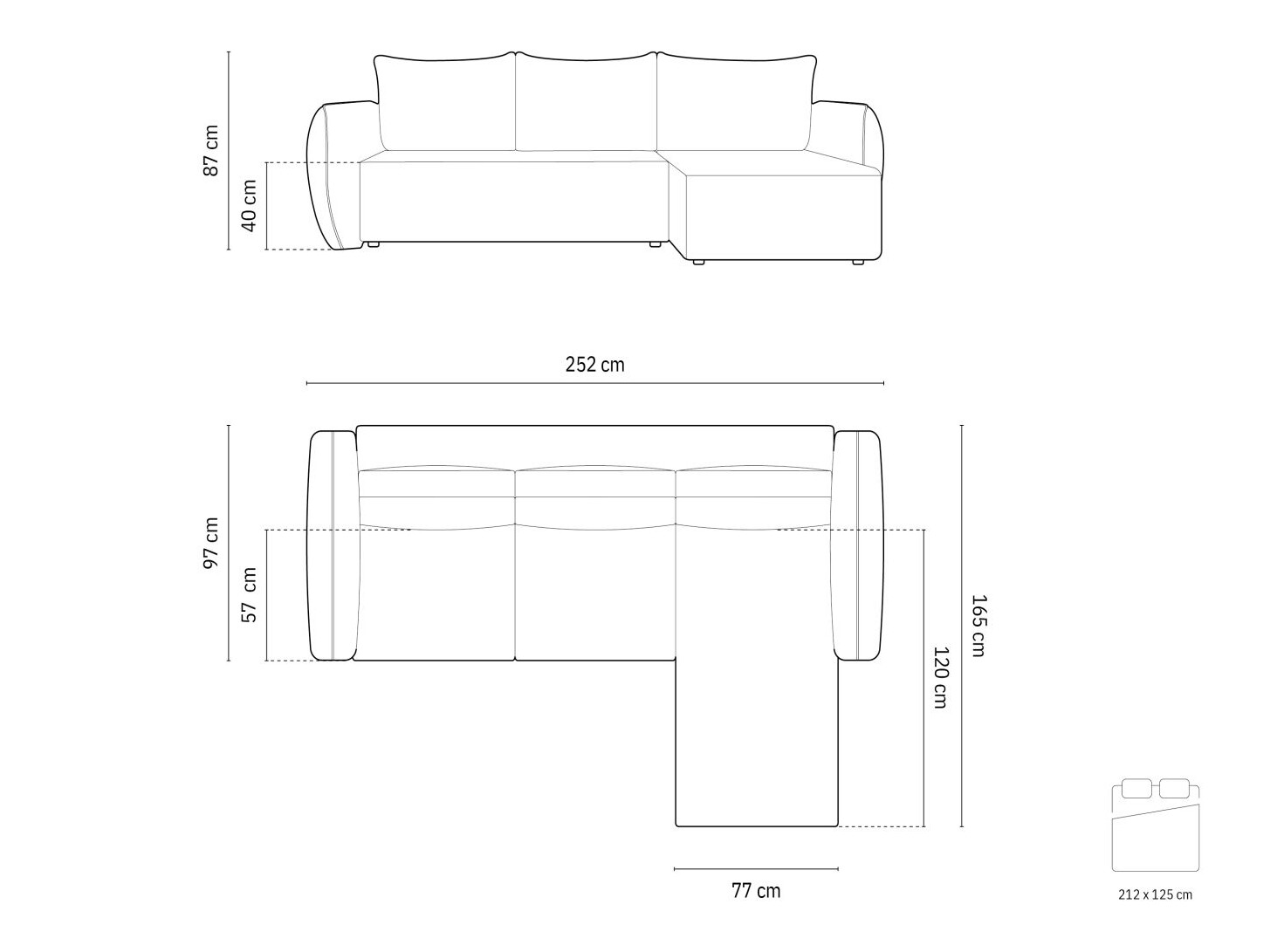Ecksofa Belenoe 114 (Over the Horizon 03)