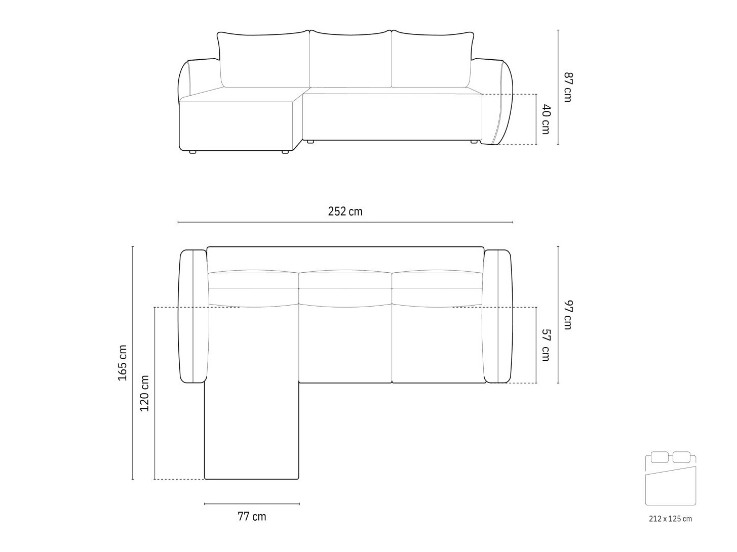 Ecksofa Belenoe 114 (Over the Horizon 78)