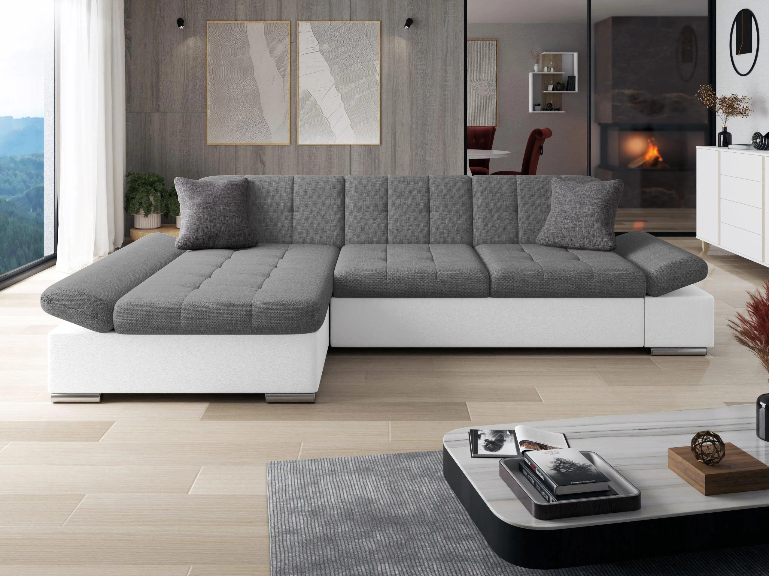 Ecksofa Comfivo Serenitas (Soft 017 + Lux 05 + Lux 06)