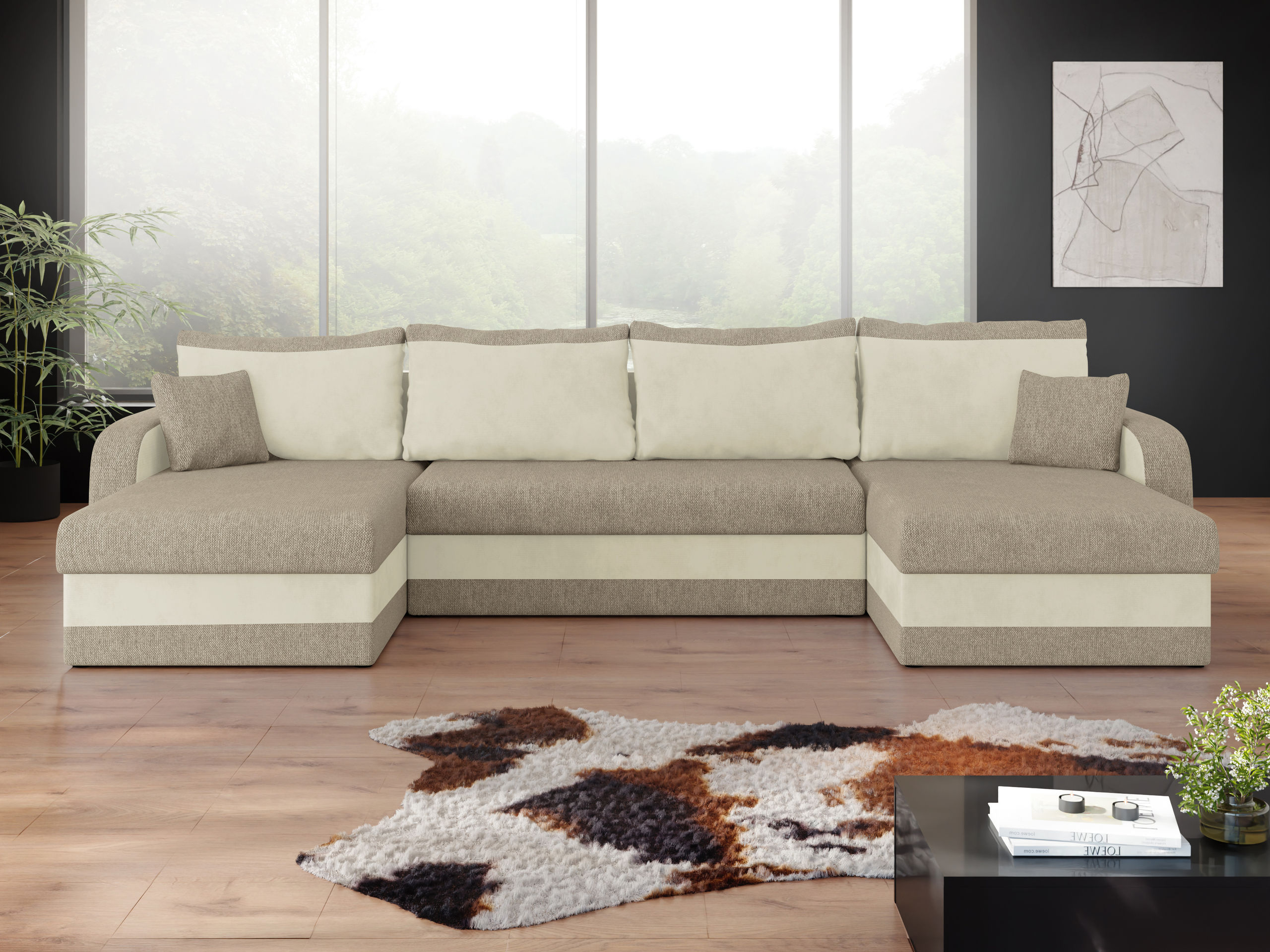 Ecksofa Comfivo Melissa III (Matana 17 + Polo 872)