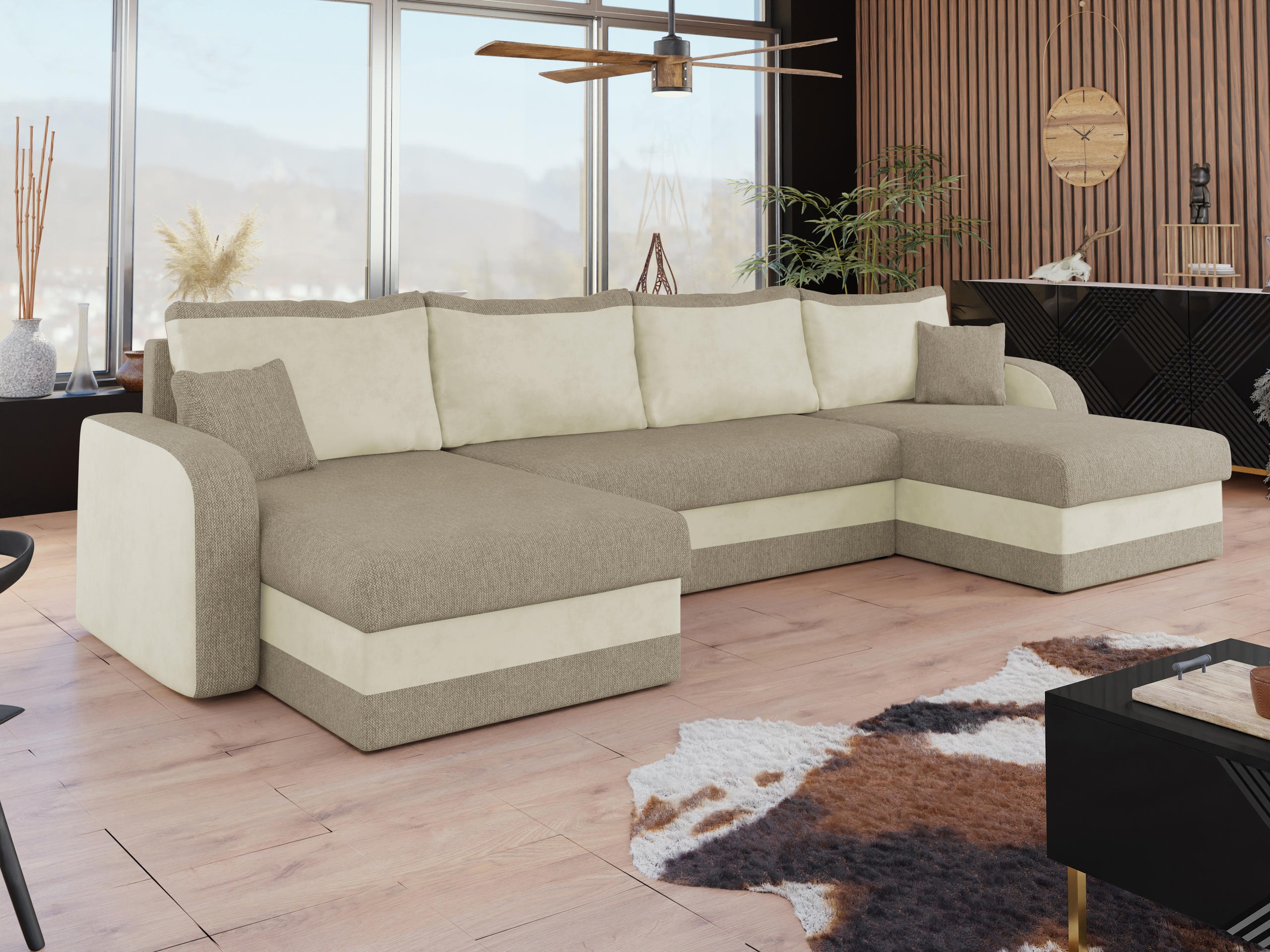 Ecksofa Comfivo Melissa III (Matana 17 + Polo 872)