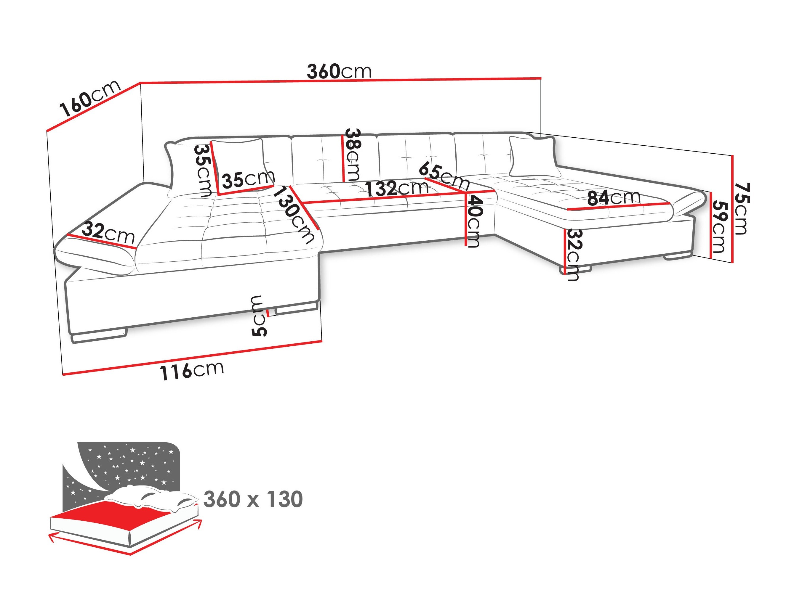 Ecksofa Comfivo Ficus (Flow 22)