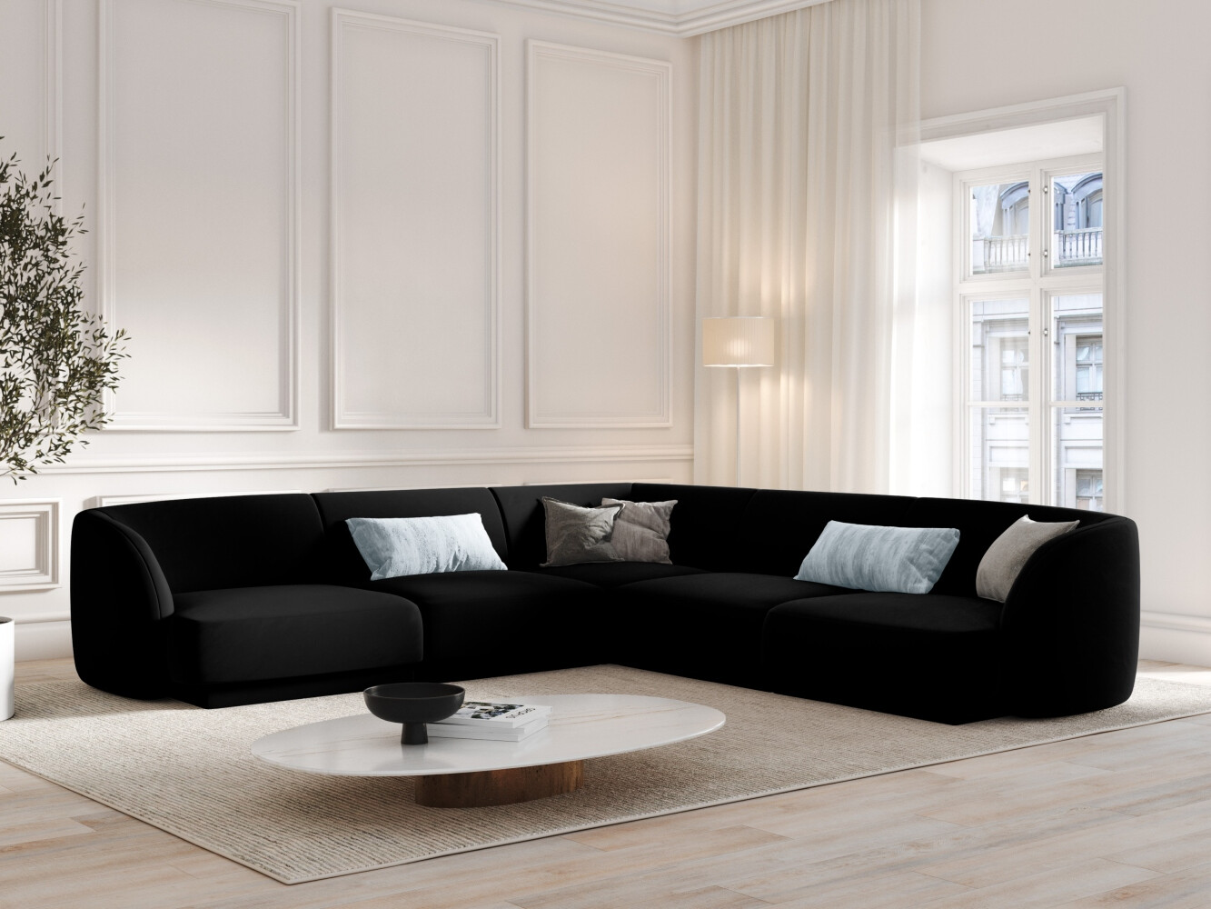 Modulares Ecksofa Tivlomi 109 (Bluvel 19)