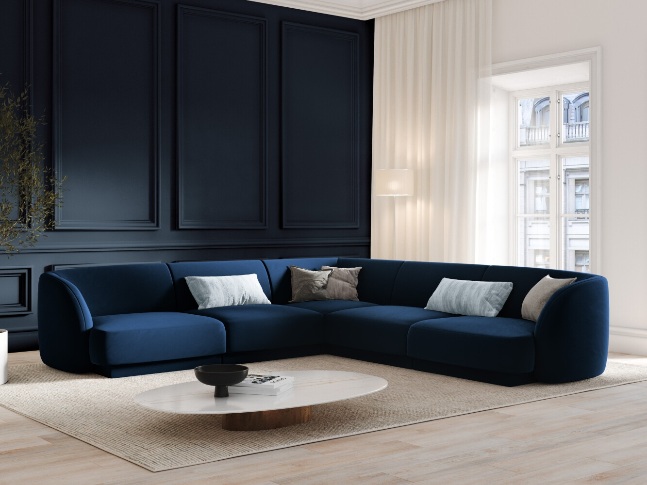 Modulares Ecksofa Tivlomi 109 (Bluvel 86)