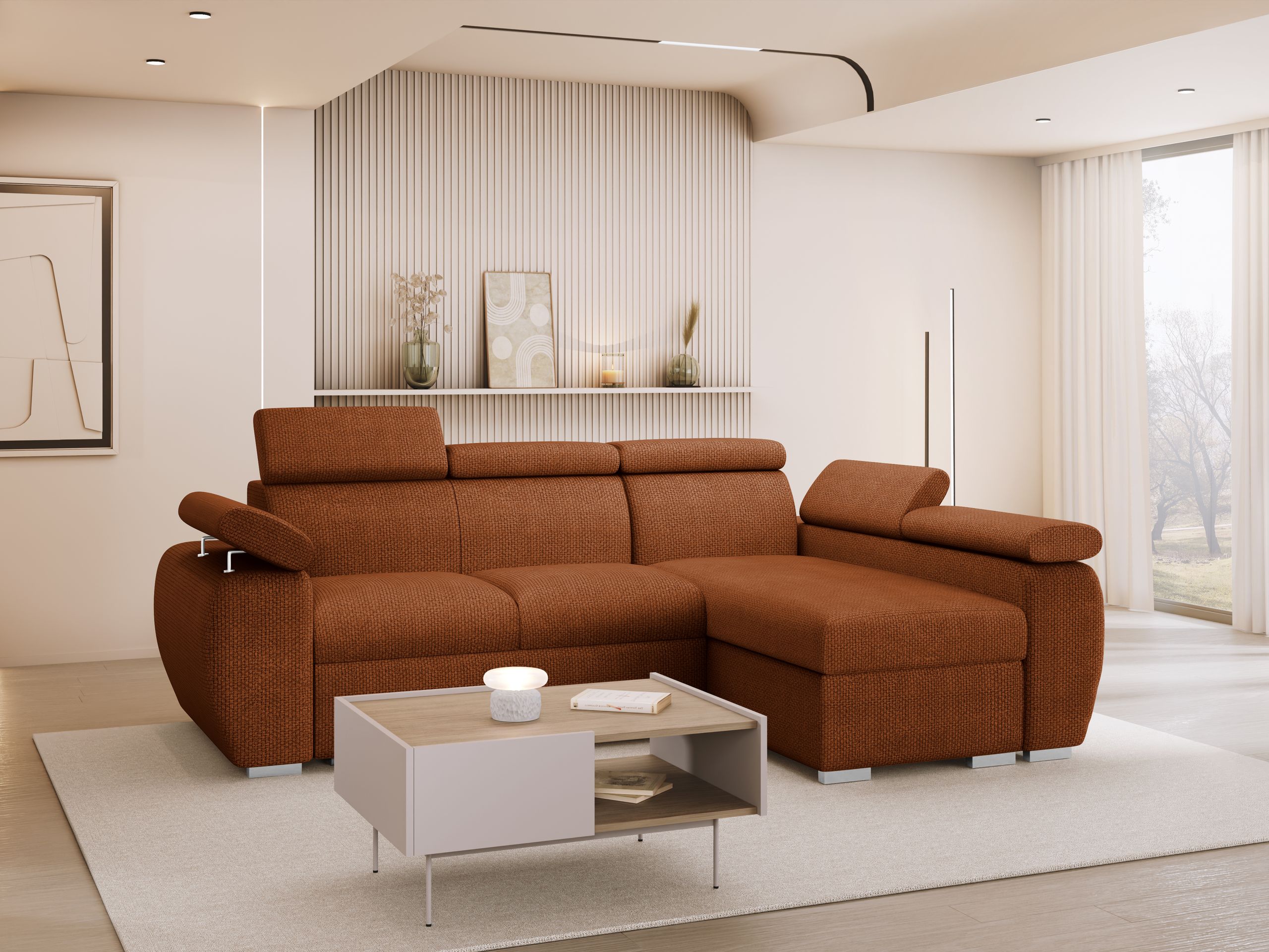 Ecksofa Columbus 132 (Flow 09)