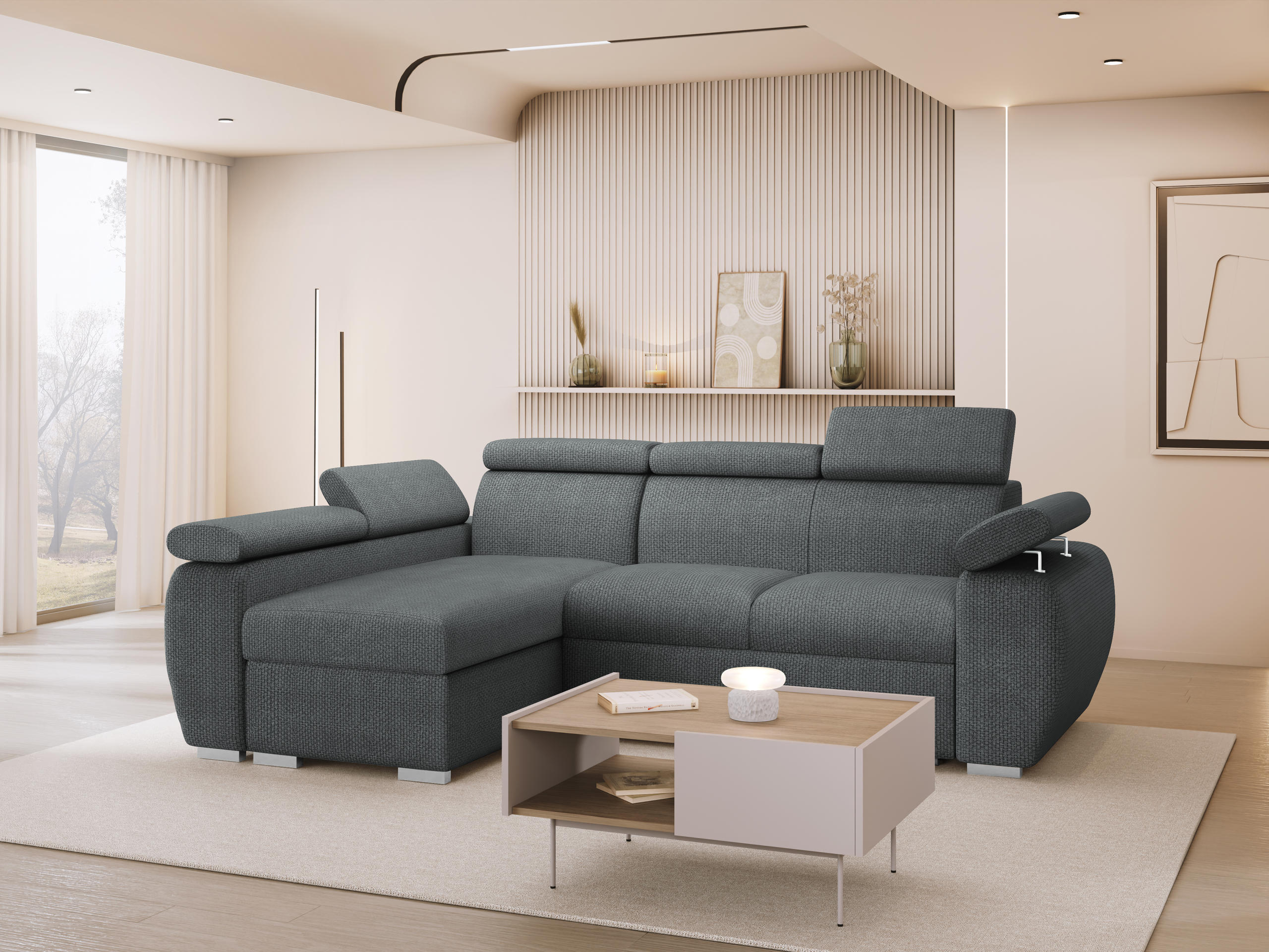 Ecksofa Columbus 132 (Flow 21)