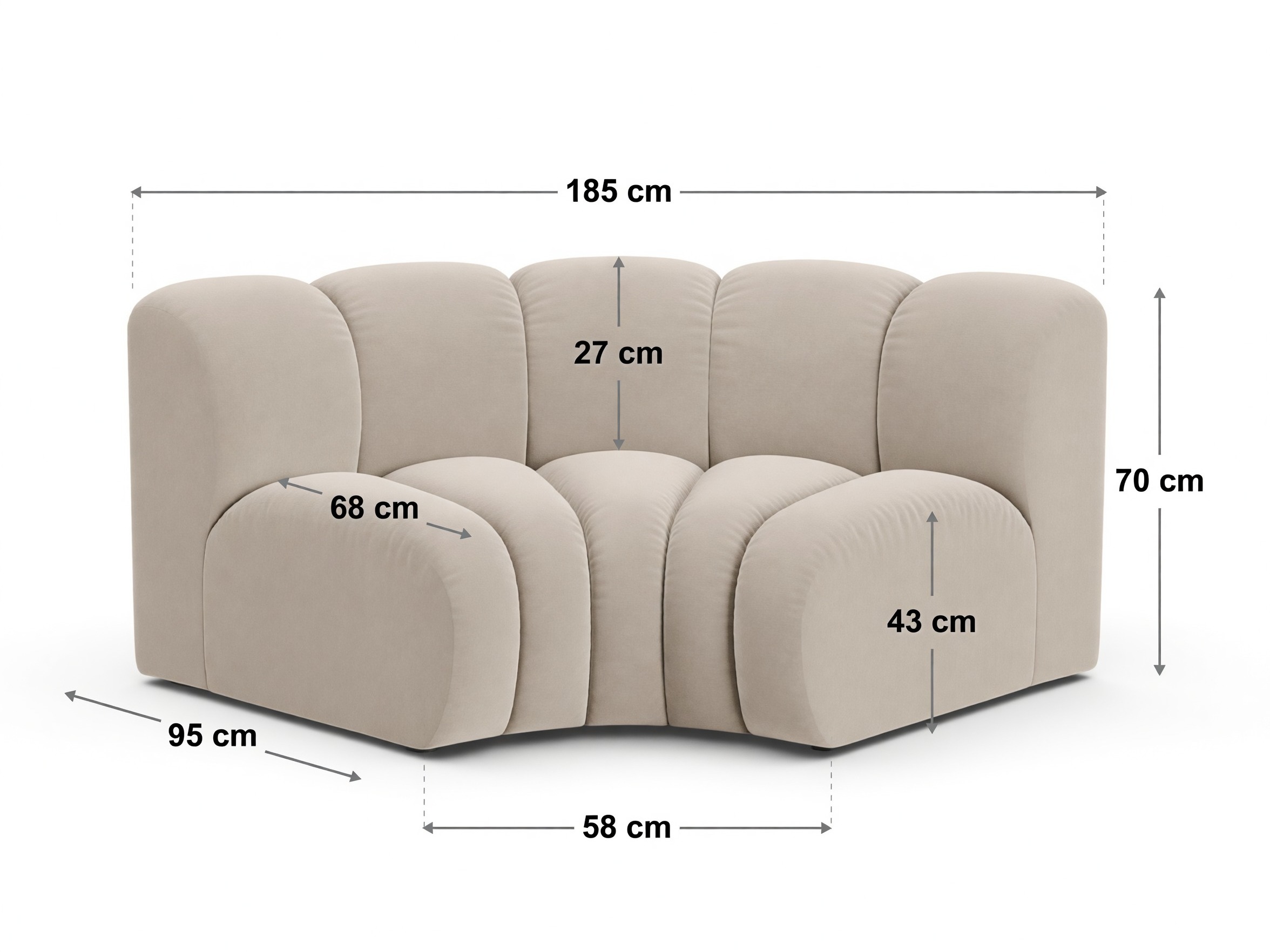 Modularer Sessel Cirleve 118 (Salvador 1)