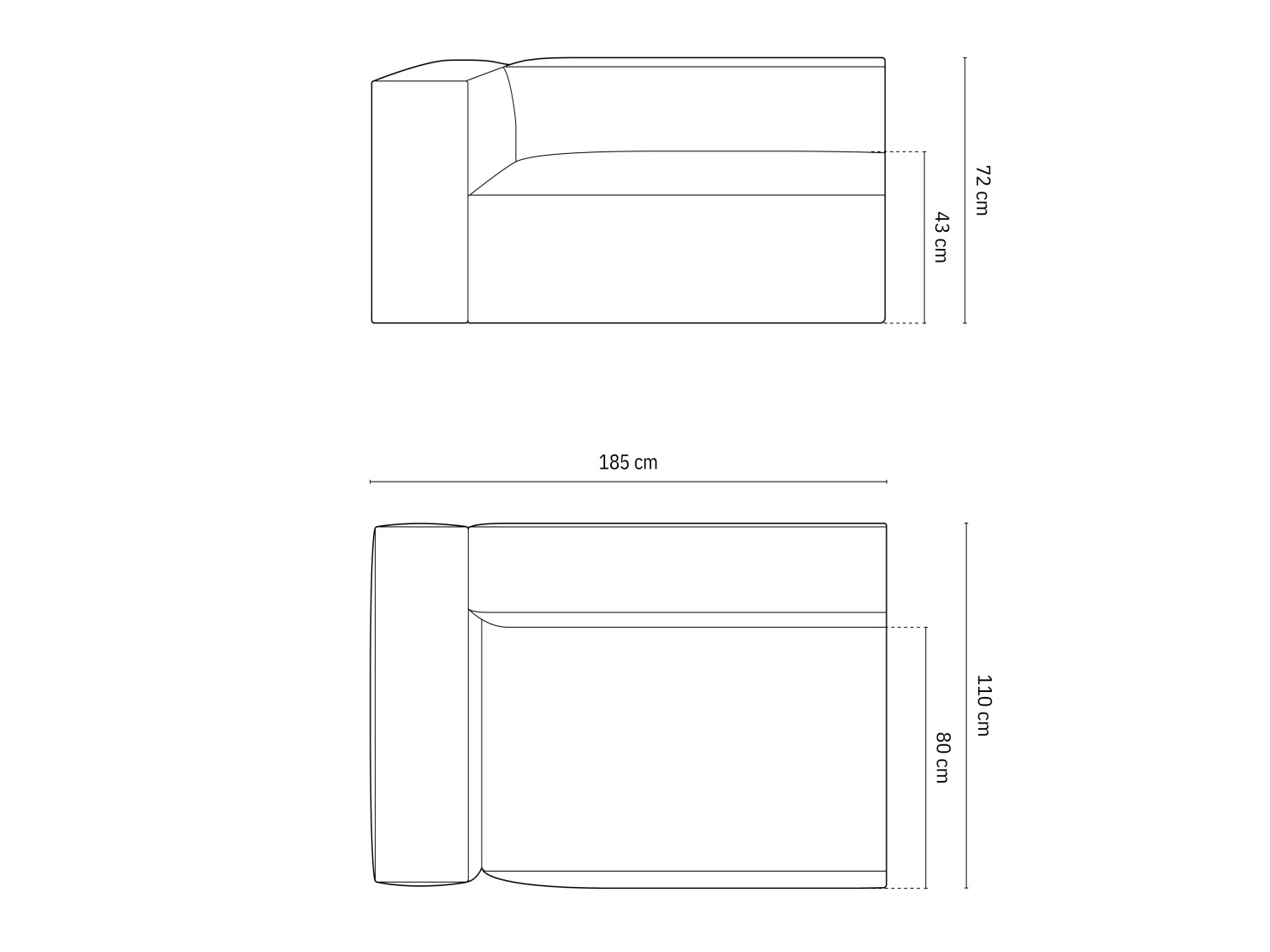 Modulares Sofa Beckley F114 (Paris Cream)