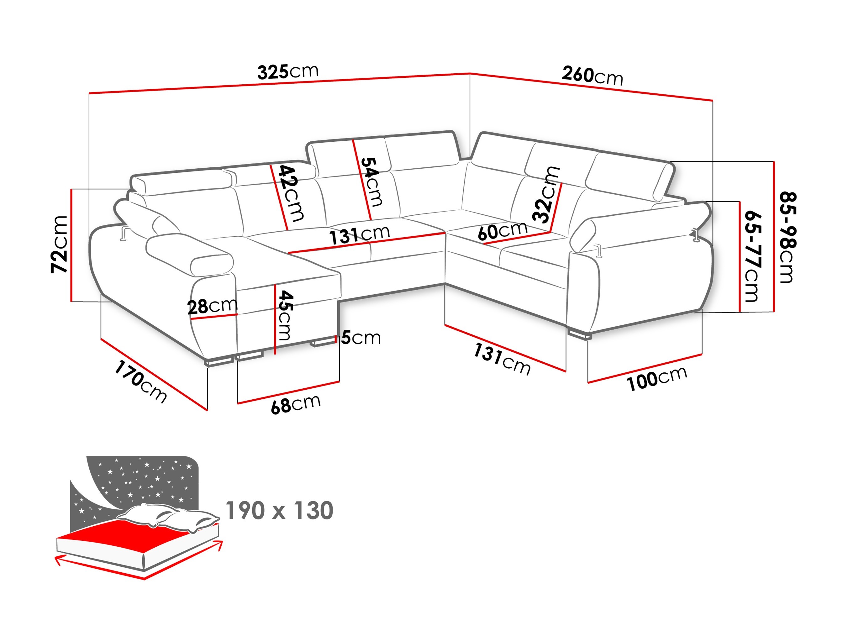 Ecksofa Columbus 214 (Aragon 14)