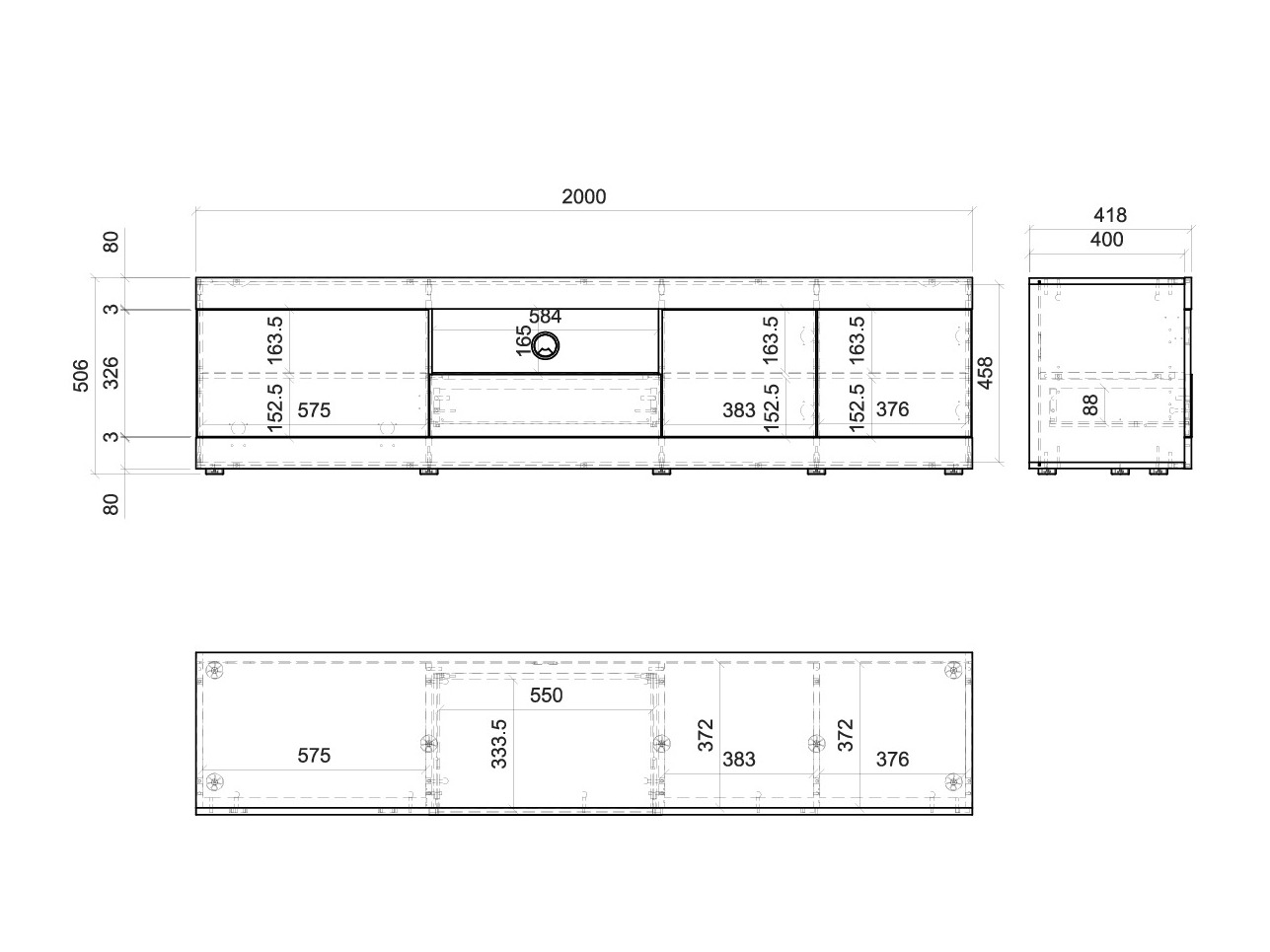 TV-Möbel Orlcali 101