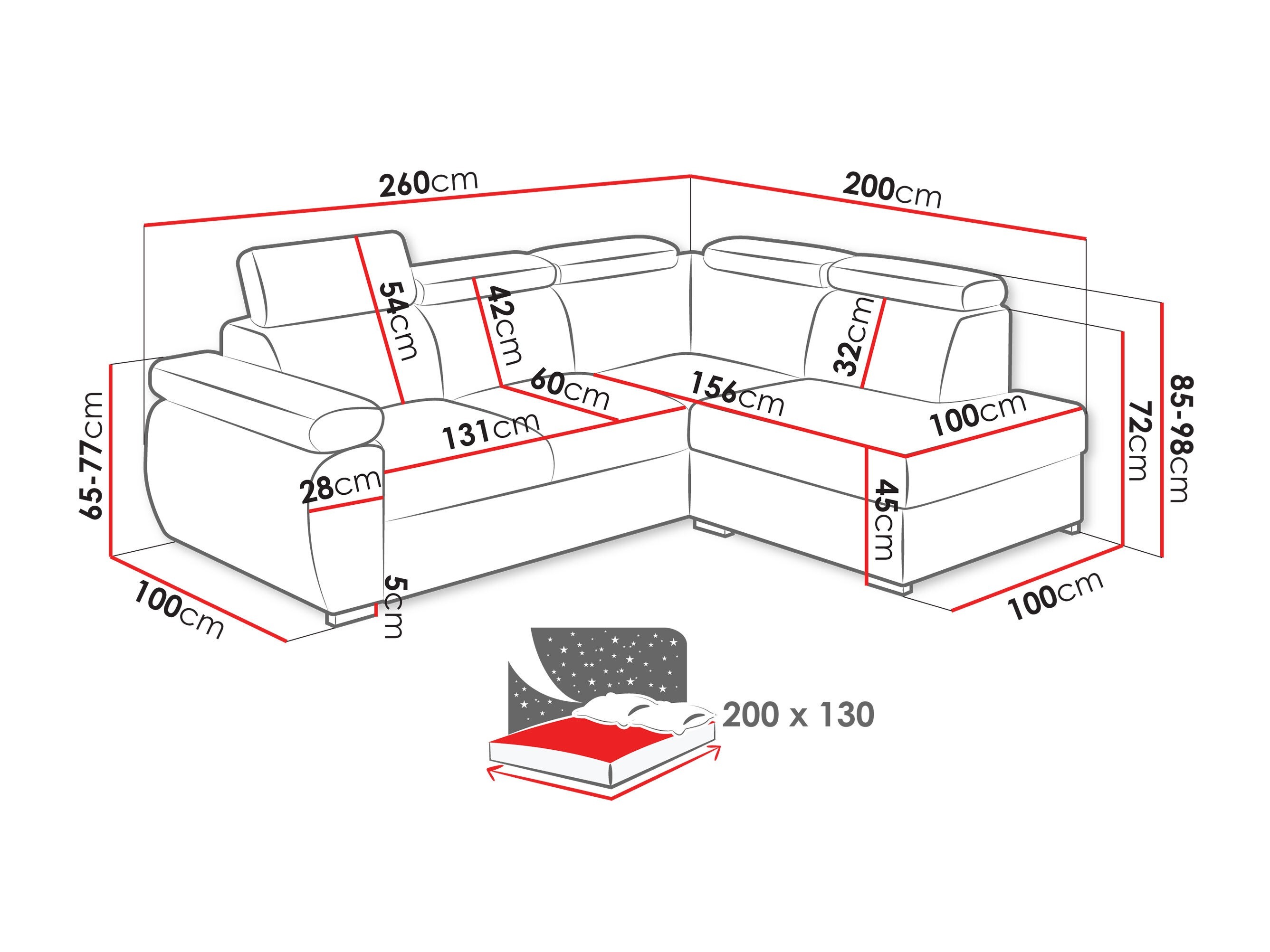 Ecksofa Columbus 161 (Kronos 34)