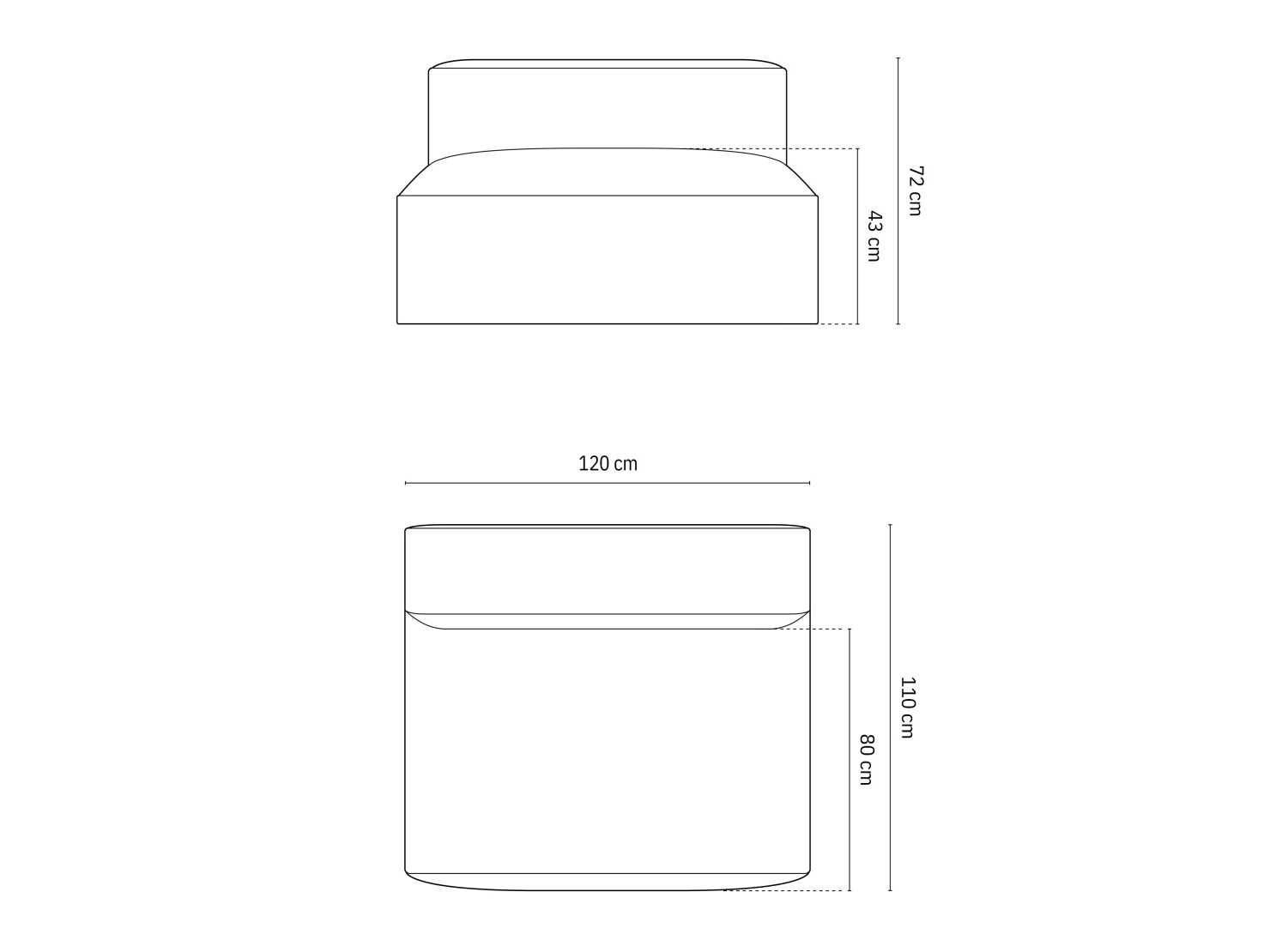 Modularer Sessel Sonsore 110 (Paris Cream)
