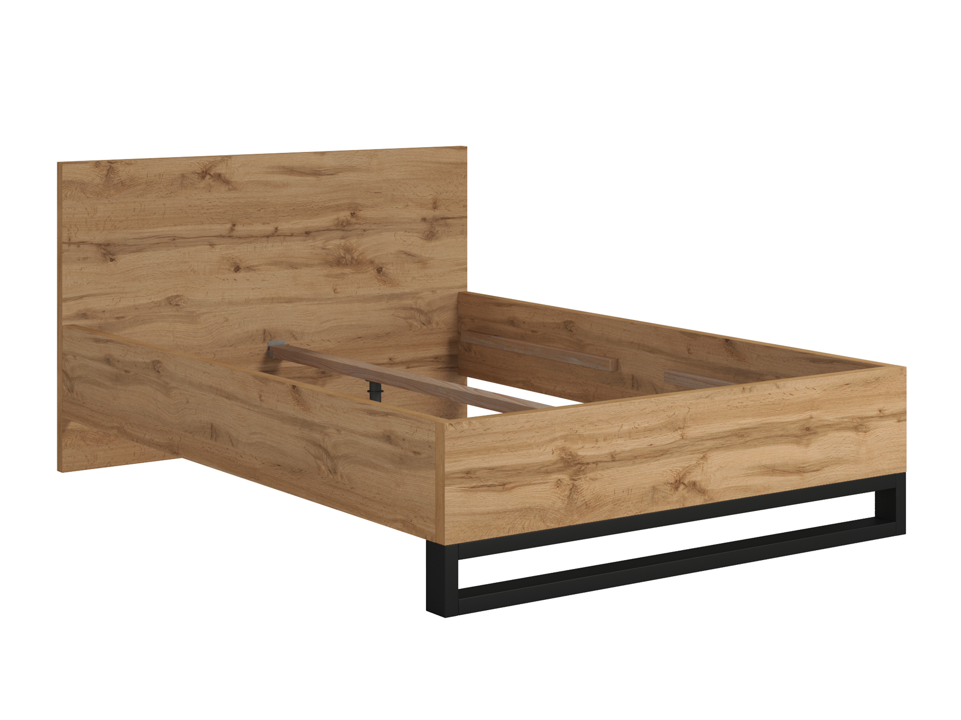 Bett Avicavu 118 (Wotan Eiche + Schwarz)