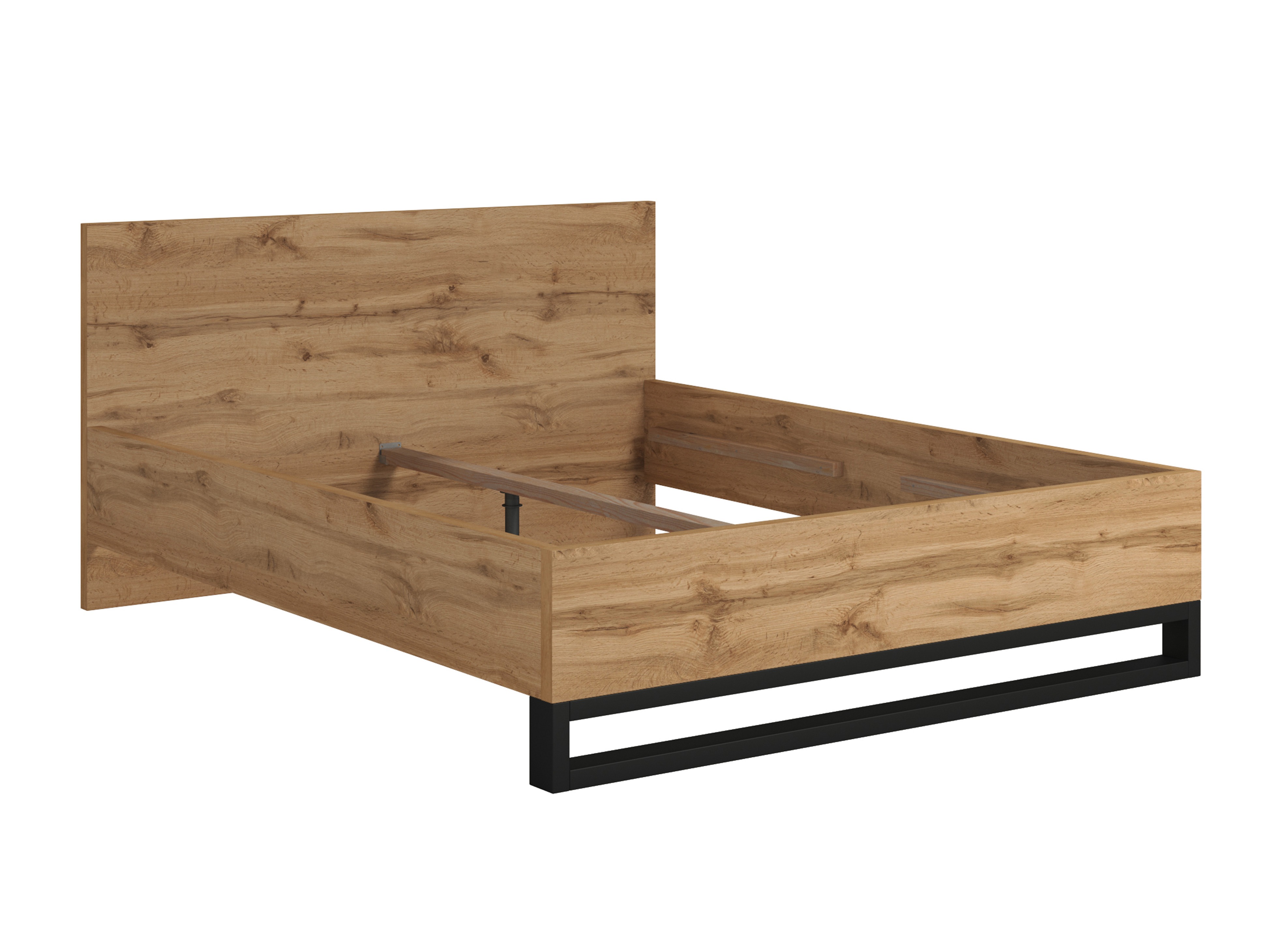Bett Avicavu 118 (Wotan Eiche + Schwarz)