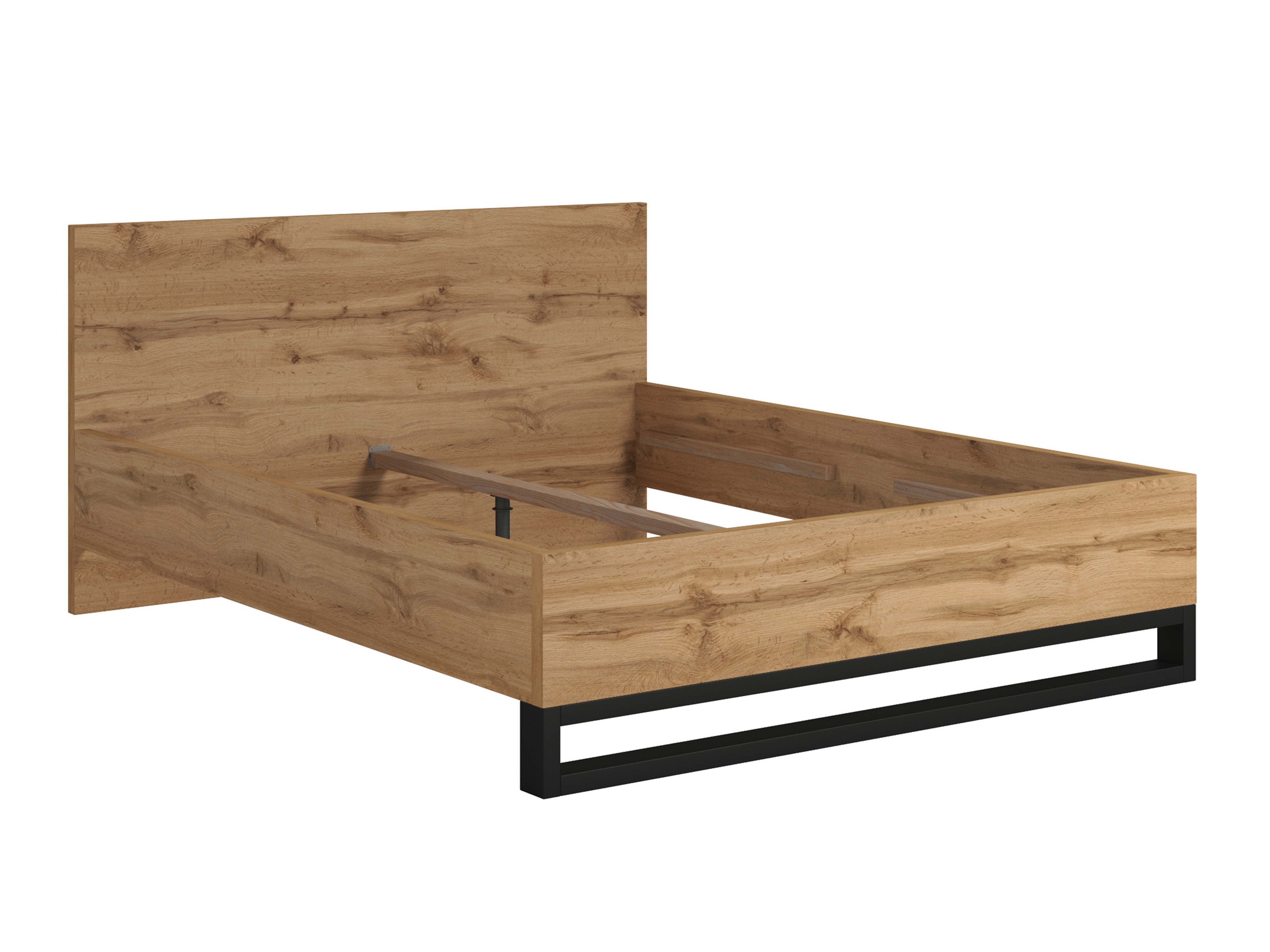 Bett Avicavu 118 (Wotan Eiche + Schwarz)