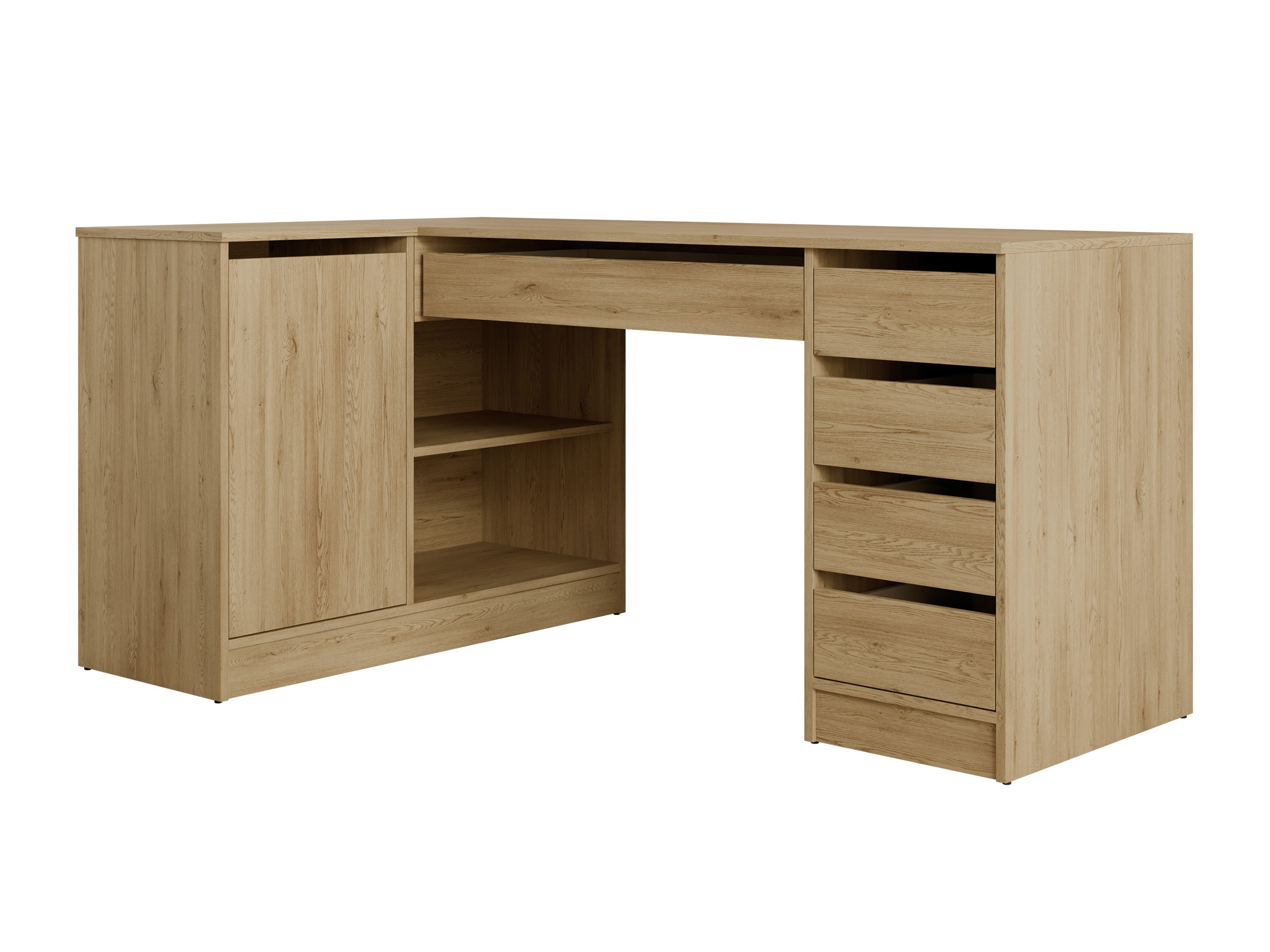 Eckschreibtisch Comfivo Terros III (Eichenholzoptik)