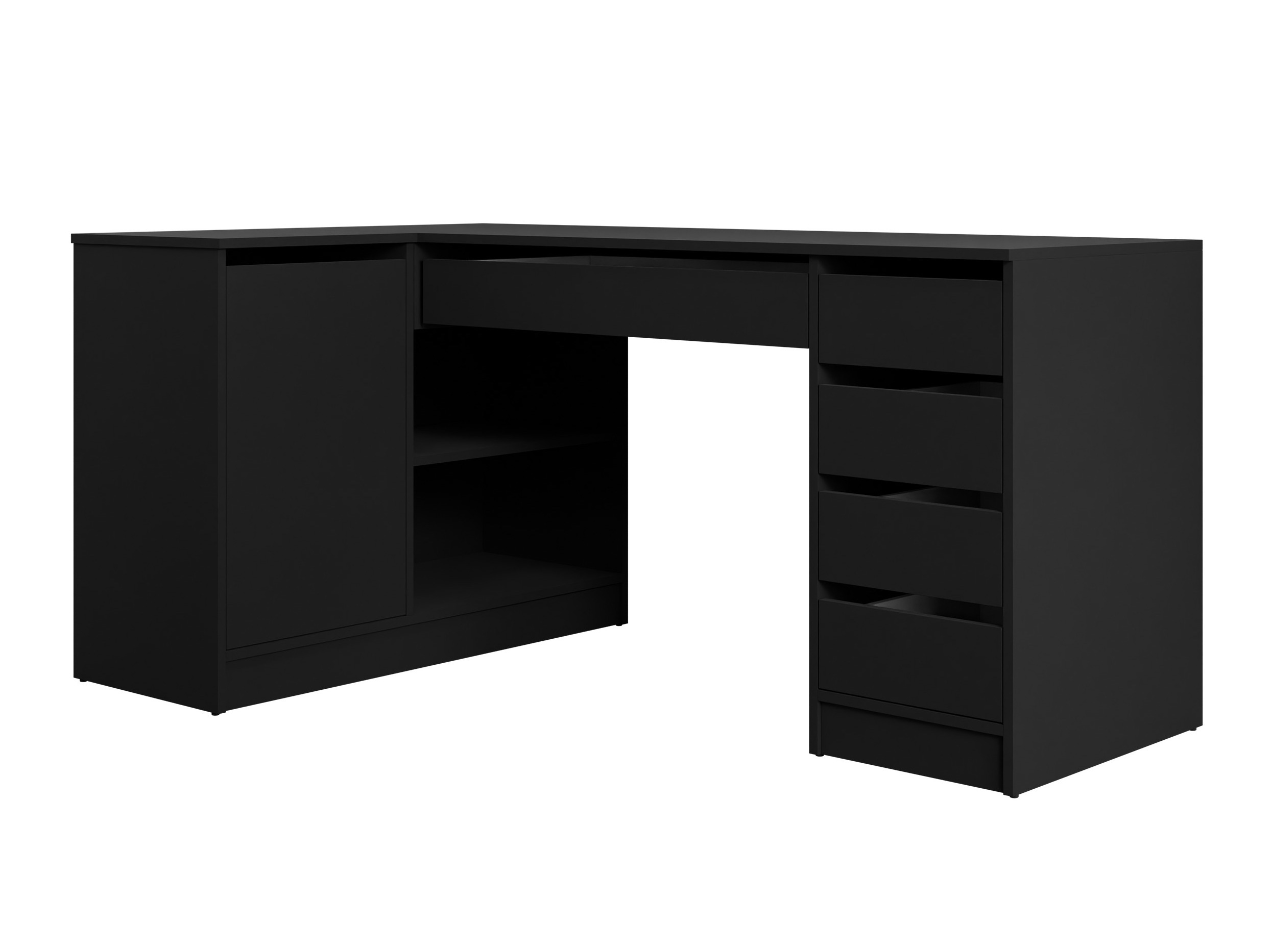 Eckschreibtisch Comfivo Terros III (Schwarz)