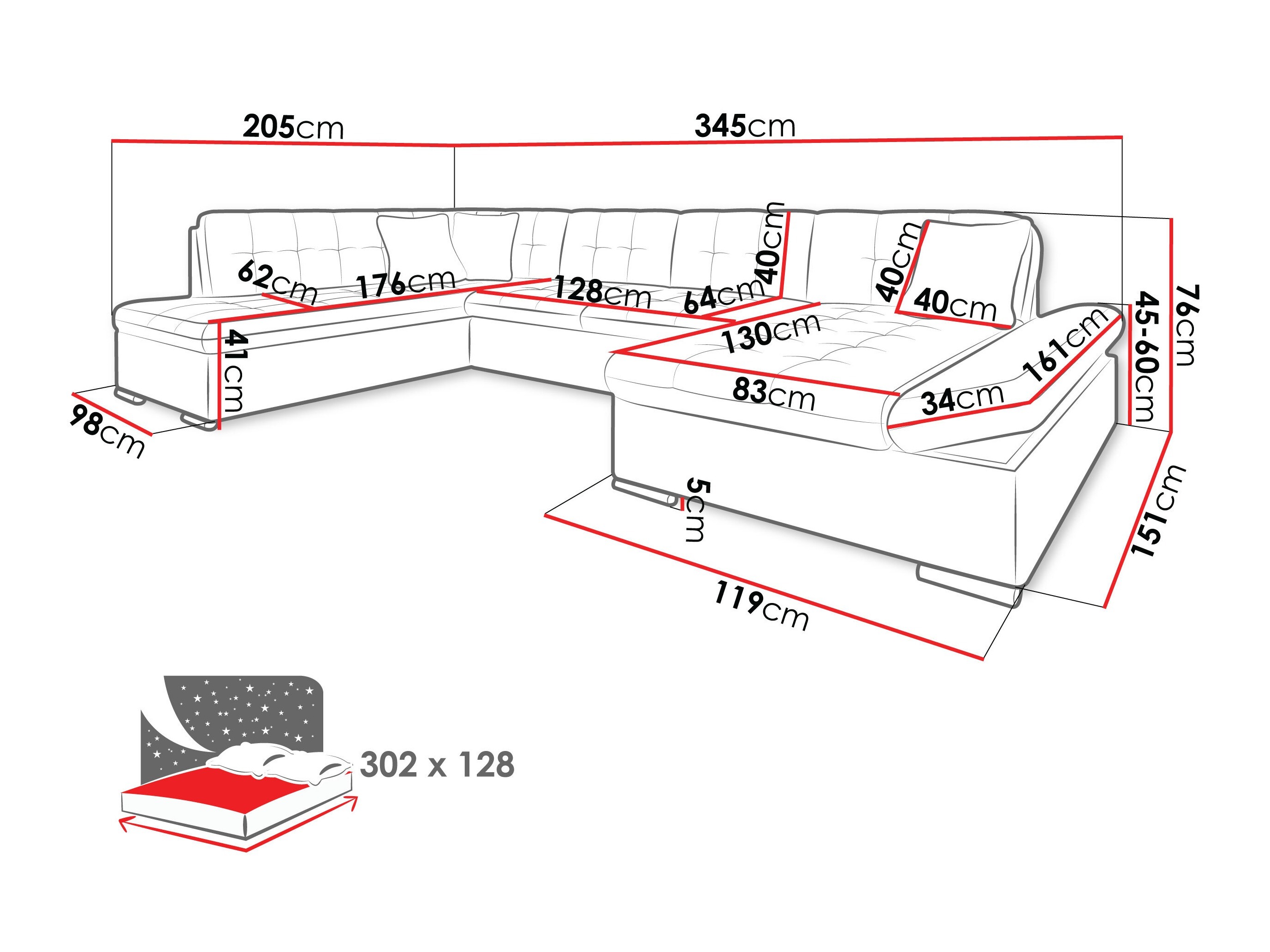 Ecksofa Comfivo Tilia I (Bella 20)