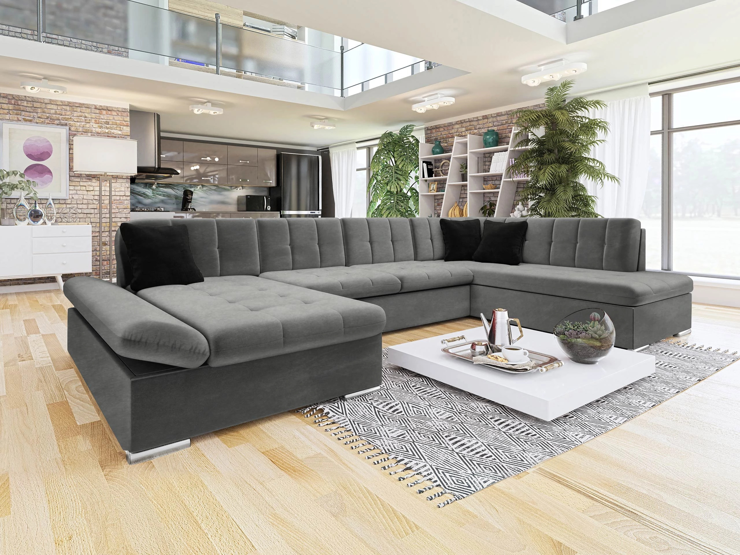 Ecksofa Comfivo Tilia I (Magic Velvet 2217 + Magic Velvet 2219)