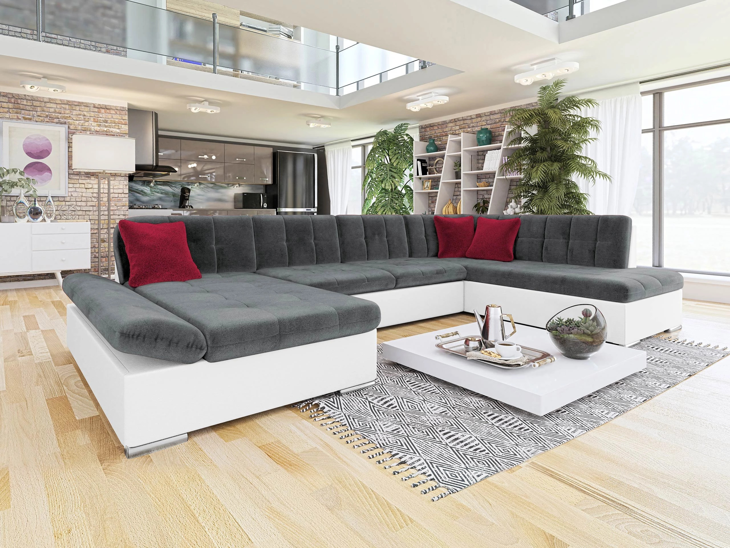 Ecksofa Comfivo Tilia I (Soft 017 + Kronos 22 + Kronos 02)