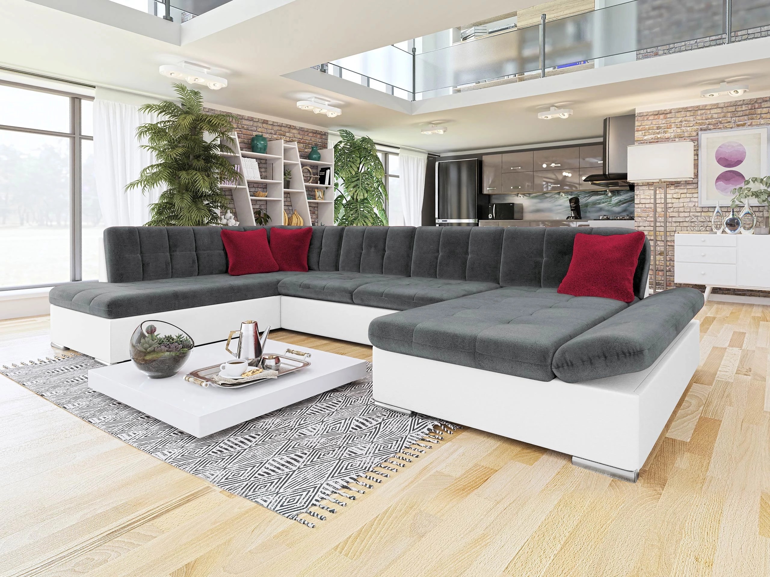 Ecksofa Comfivo Tilia I (Soft 017 + Kronos 22 + Kronos 02)