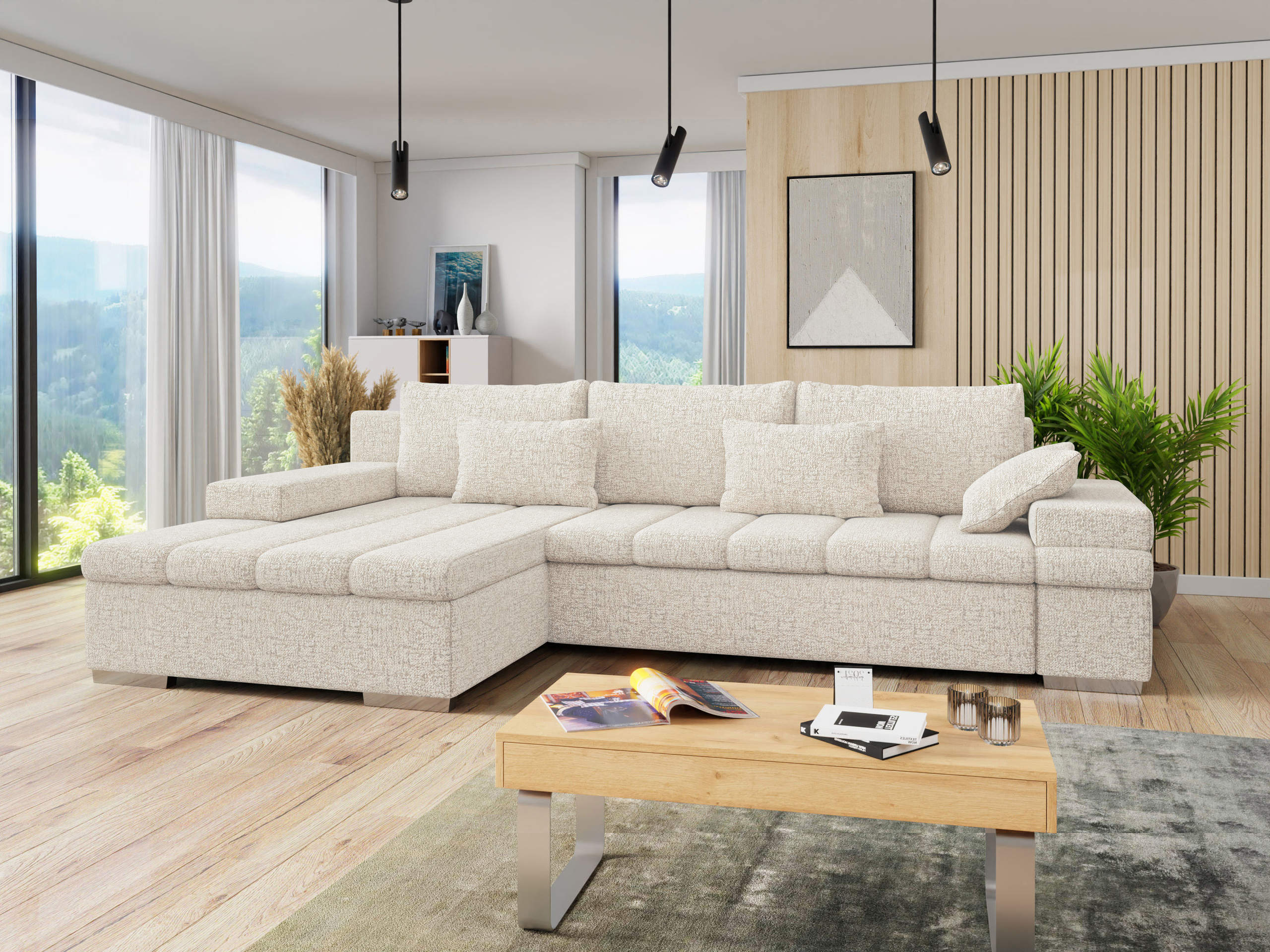 Ecksofa Comfivo Olivetum (Links)