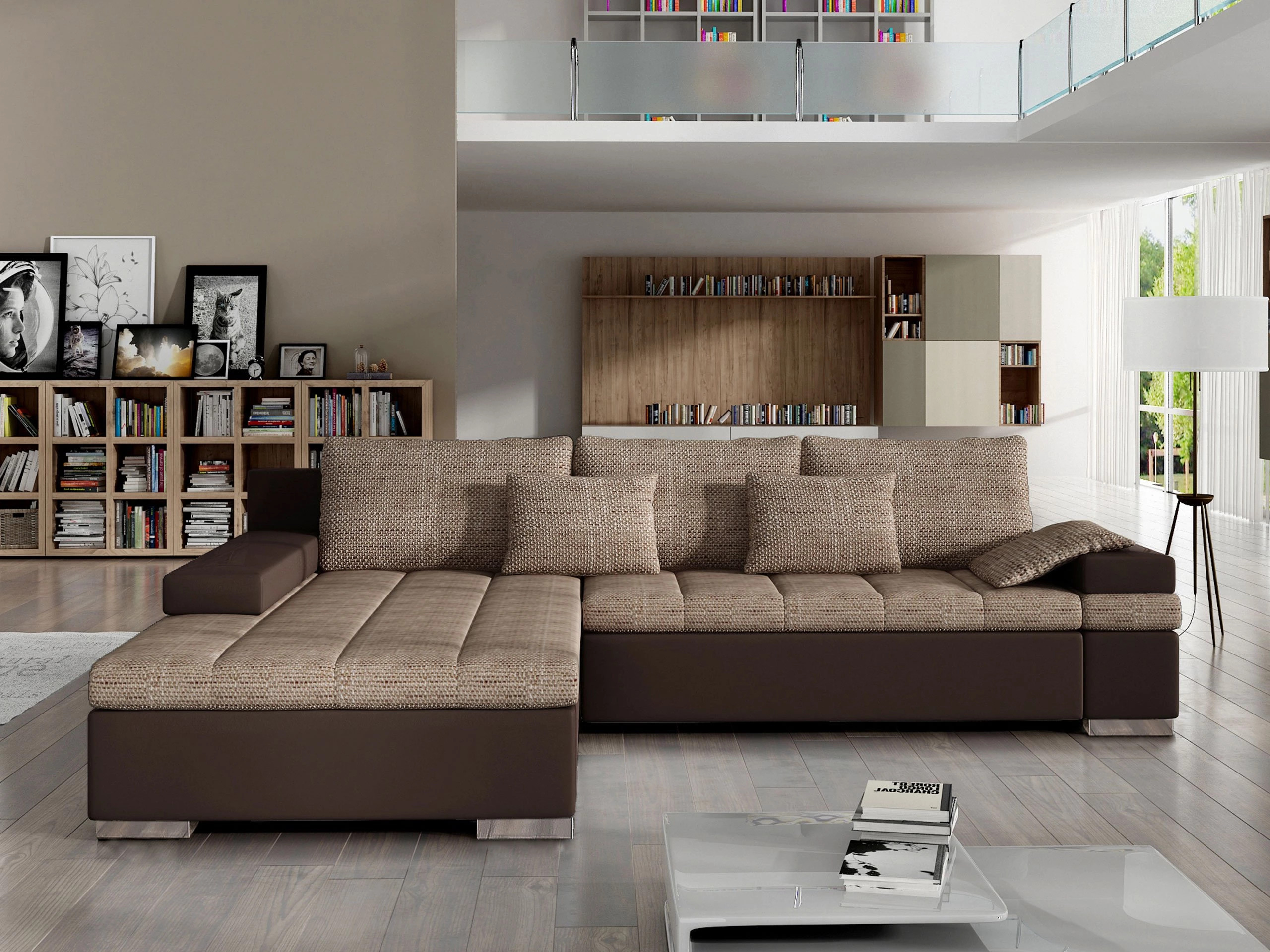 Ecksofa Comfivo Olivetum (Links)