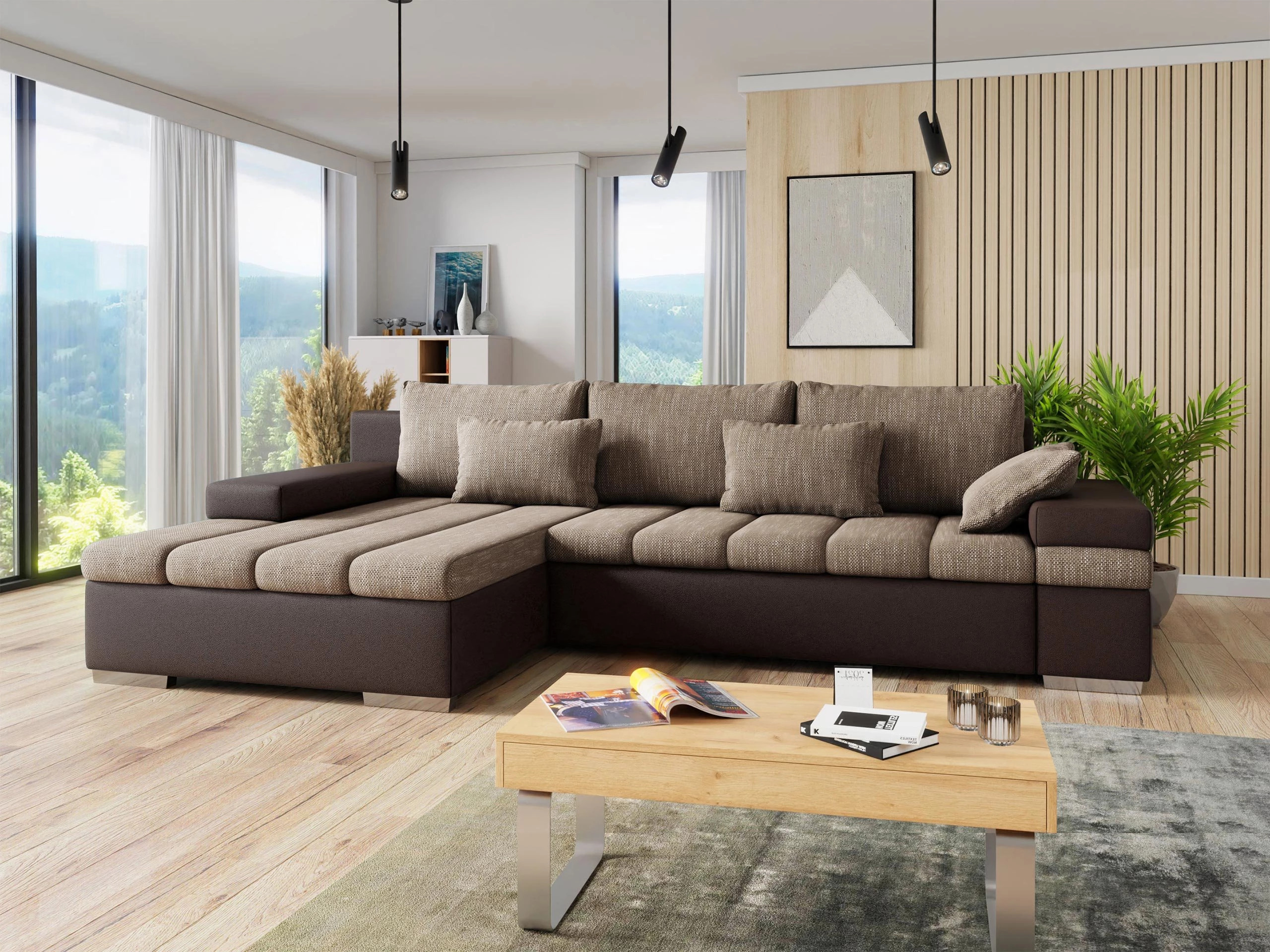 Ecksofa Comfivo Olivetum (Links)