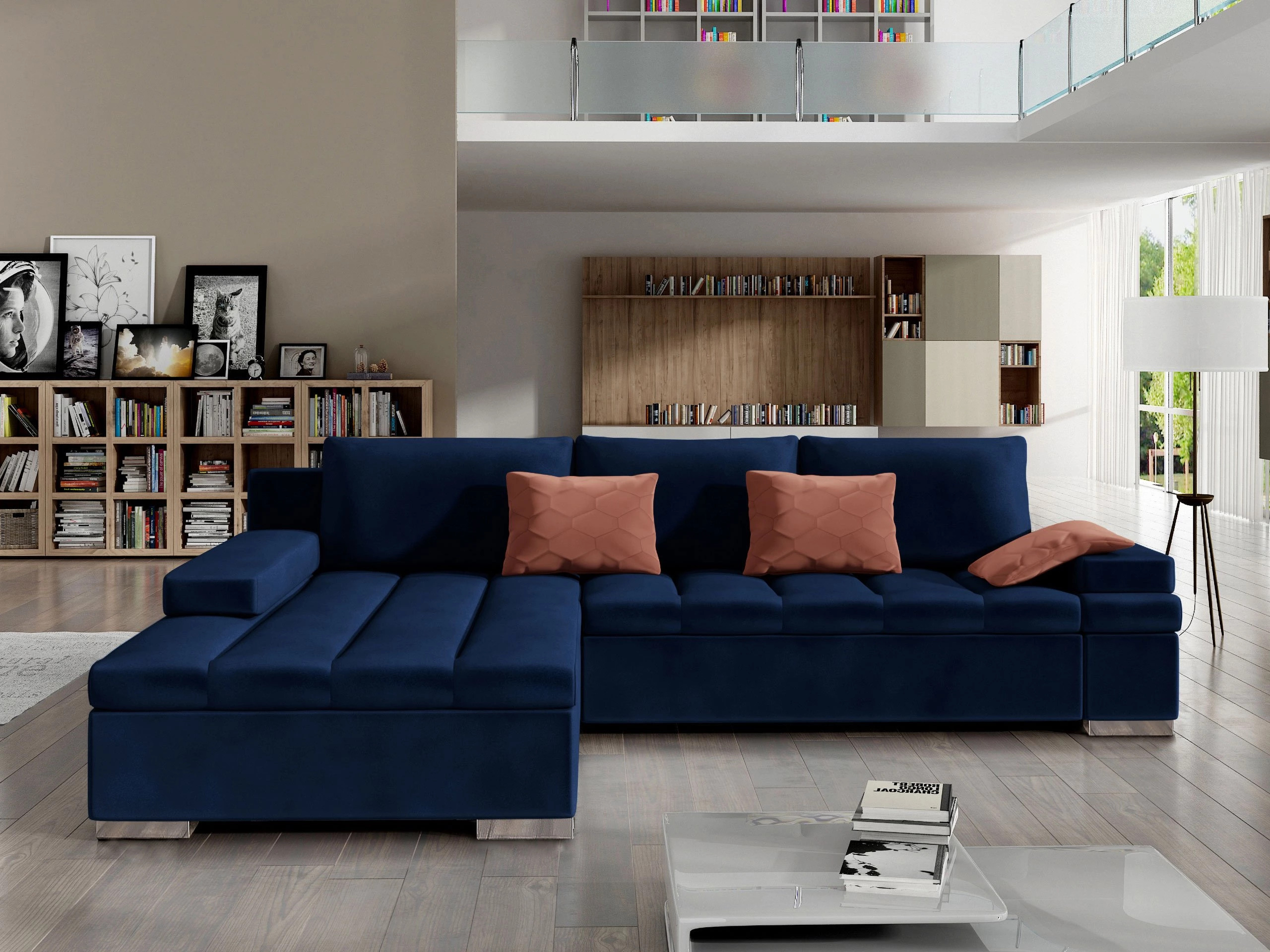 Ecksofa Comfivo Olivetum (Links)