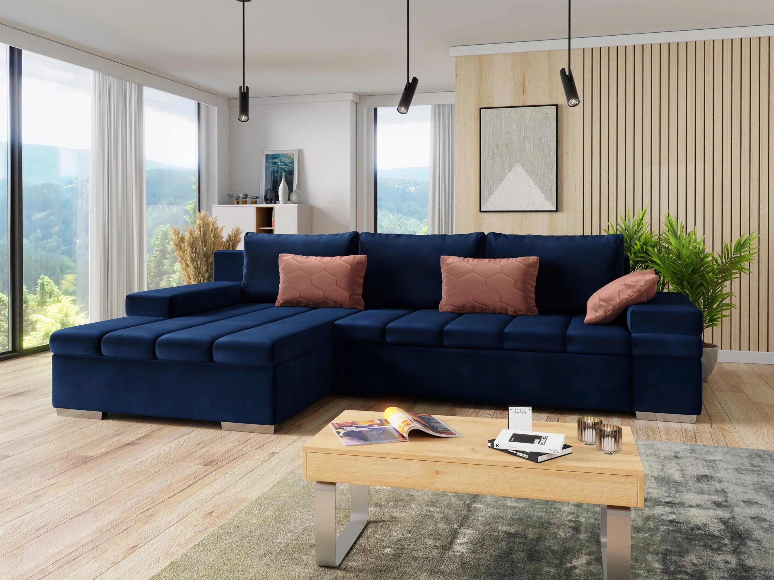 Ecksofa Comfivo Olivetum (Links)
