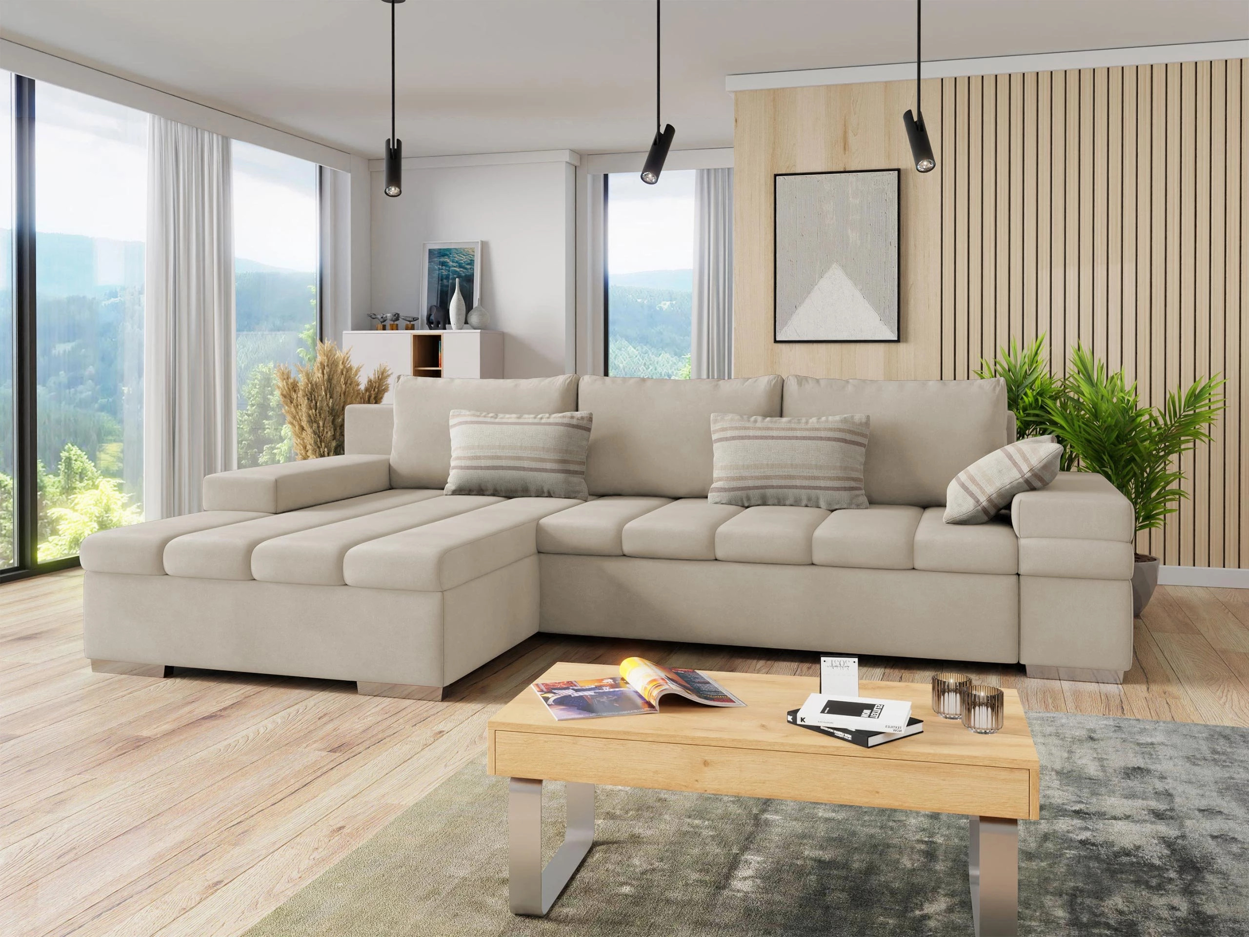 Ecksofa Comfivo Olivetum (Links)