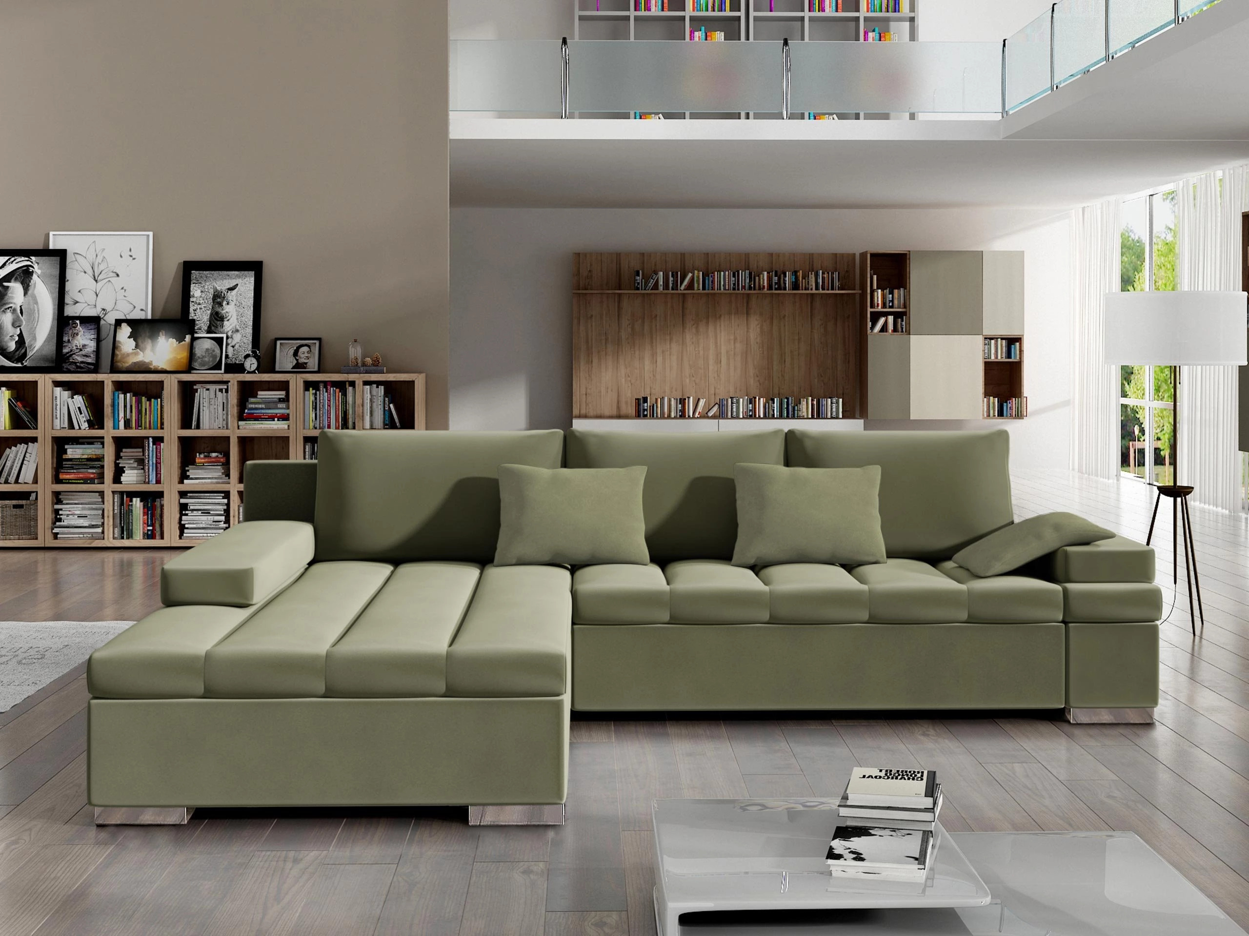 Ecksofa Comfivo Olivetum (Links)