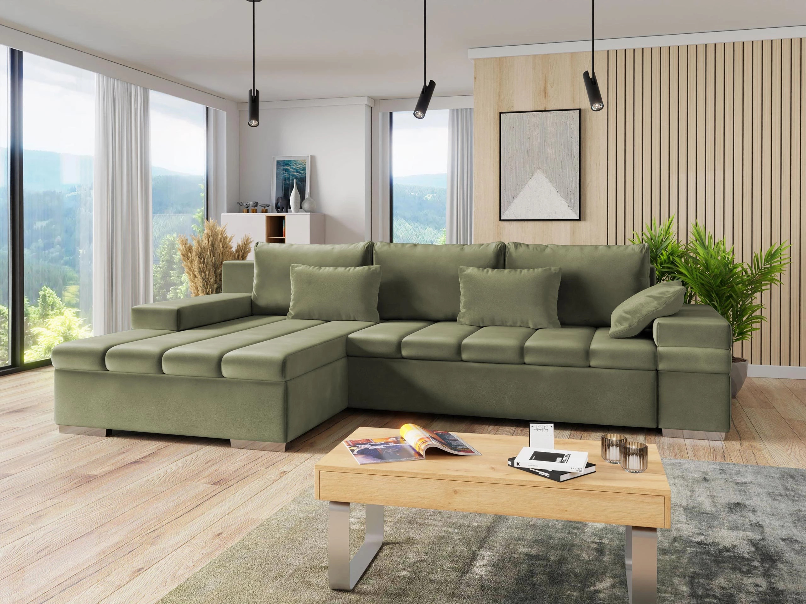 Ecksofa Comfivo Olivetum (Links)