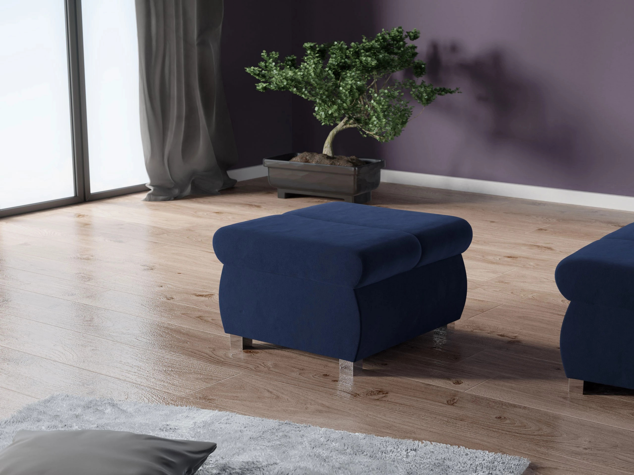 Hocker Comfivo Olivetum (Magic Velvet 2216)