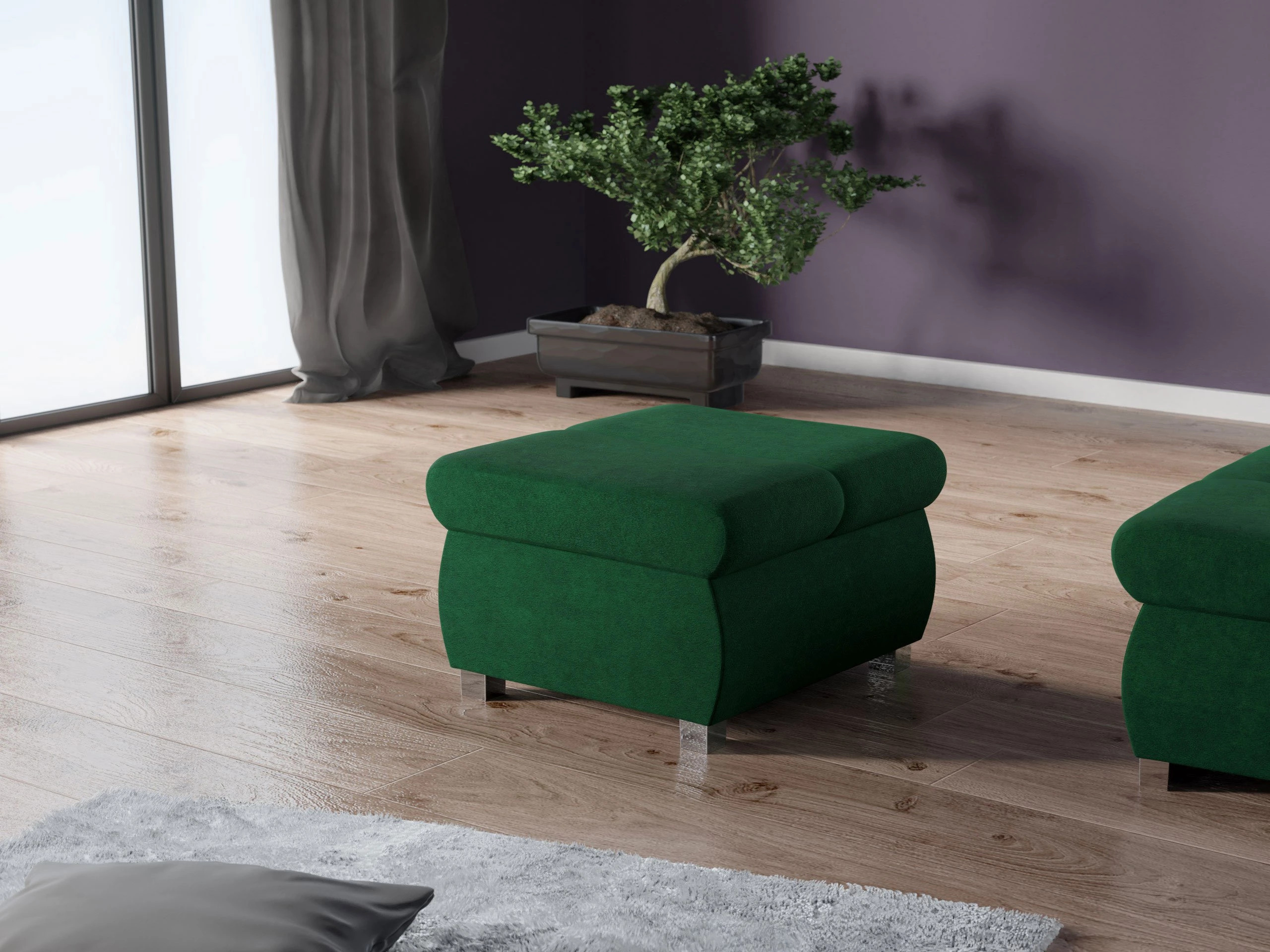 Hocker Comfivo Olivetum (Uttario Velvet 2951)