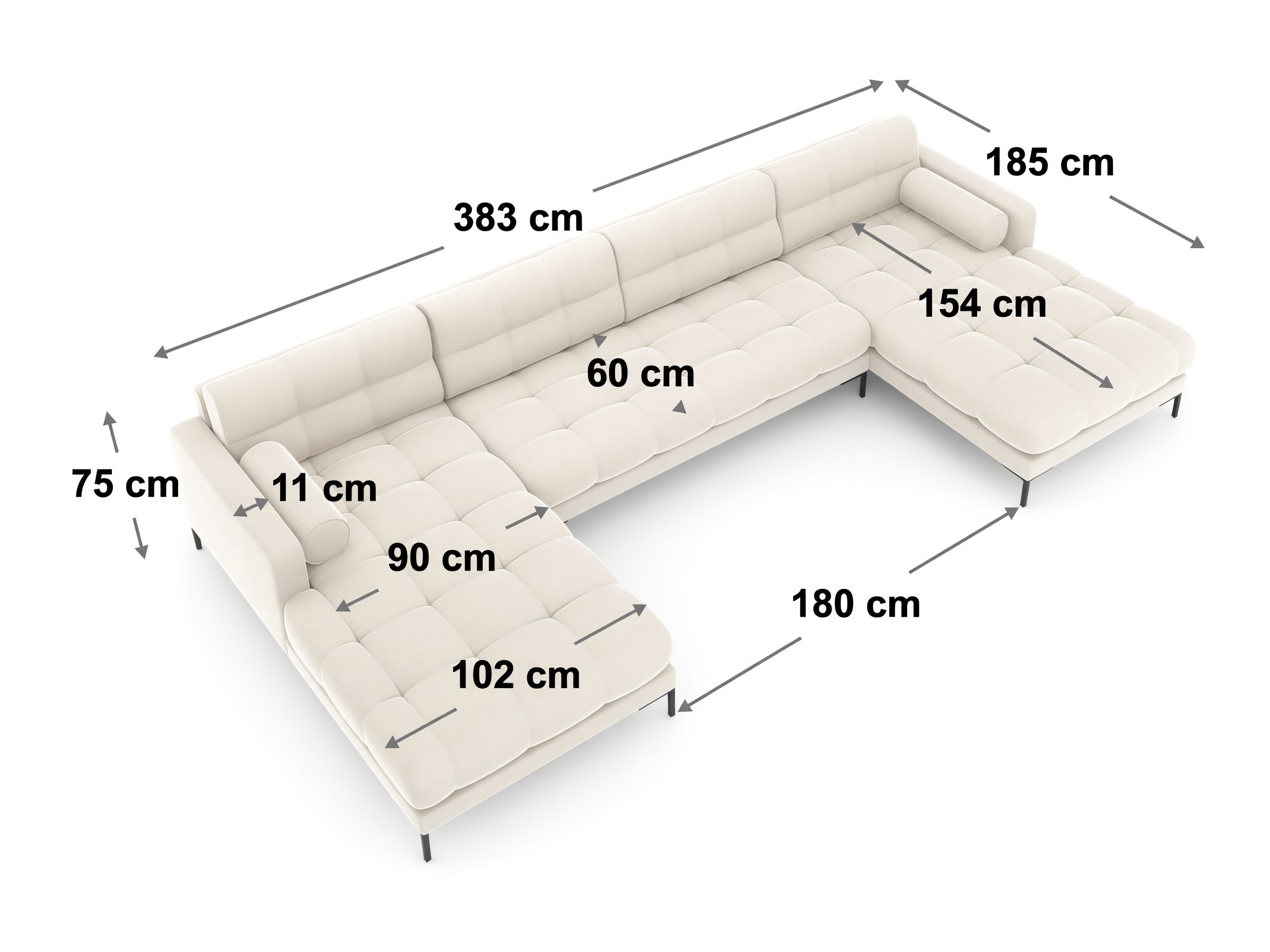 Ecksofa Lormelo 120 (Neve 02)