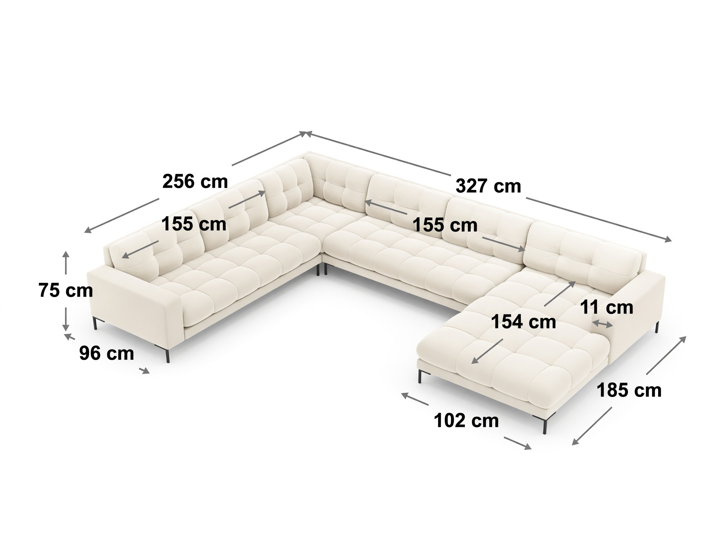 Ecksofa Lormelo 122 (Neve 02)