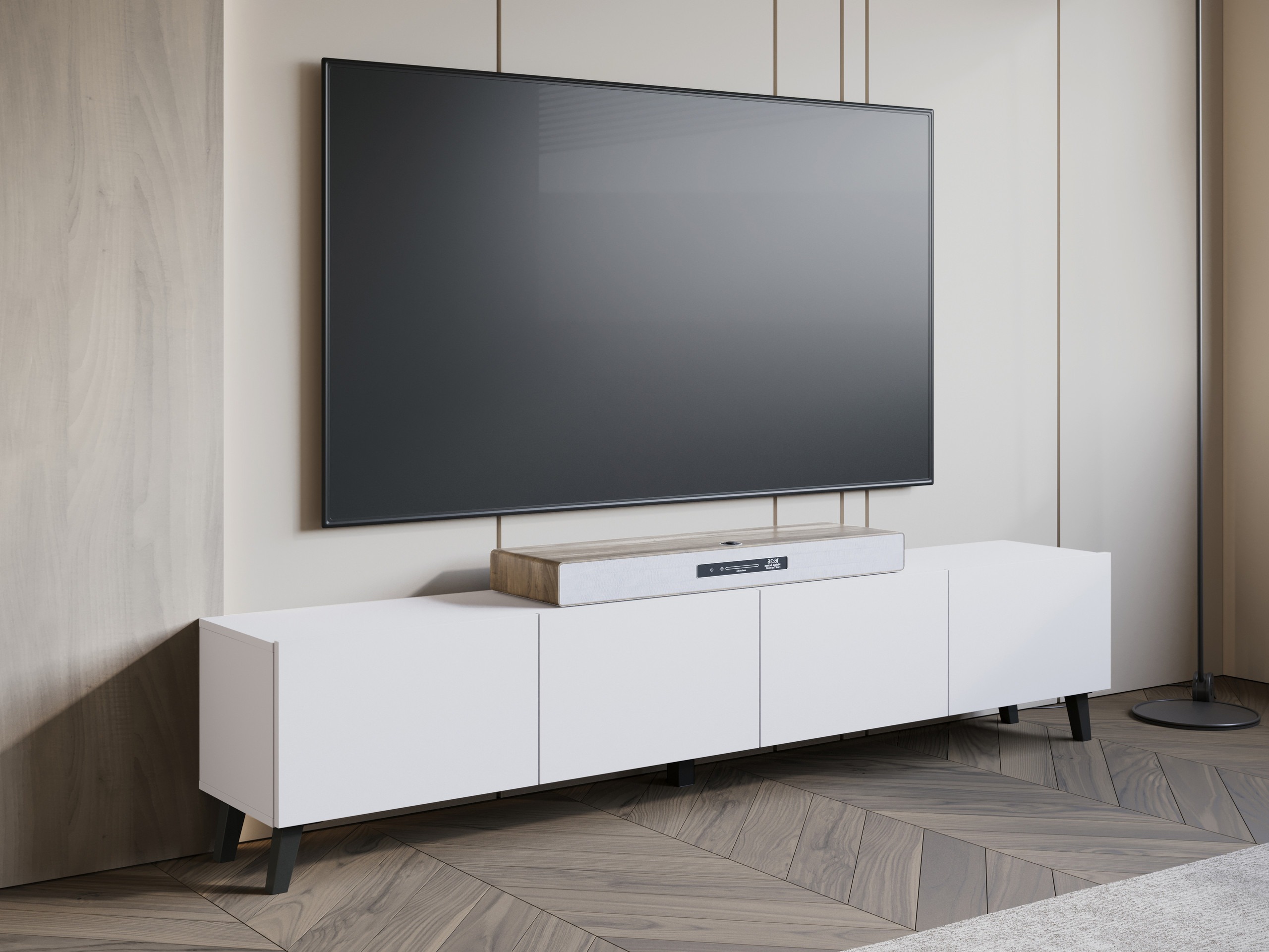 TV-Möbel Levtive 101 (Weiß)
