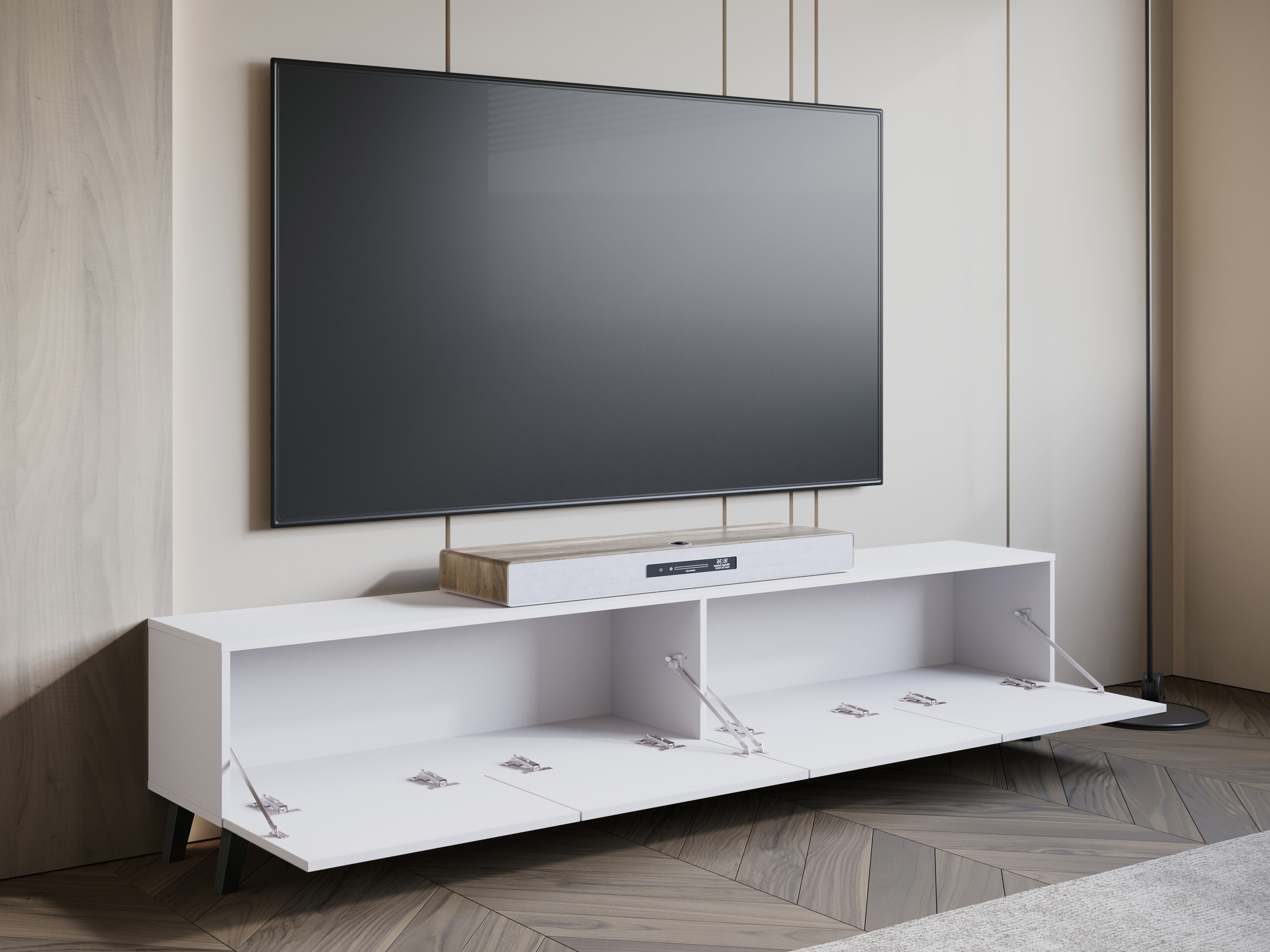 TV-Möbel Levtive 101 (Weiß)