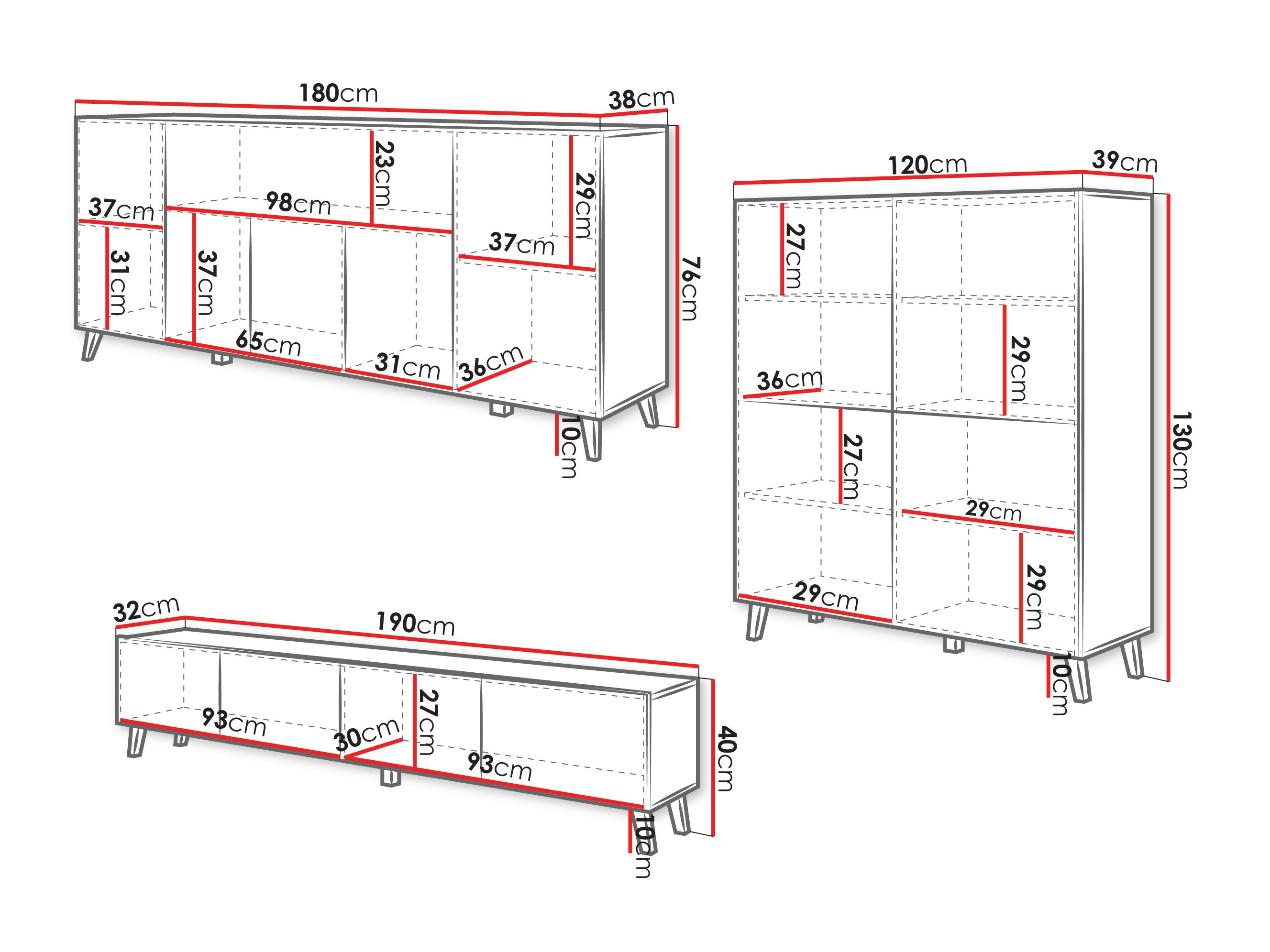 Wohnzimmer-Sets Levtive 104 (Kaschmir)