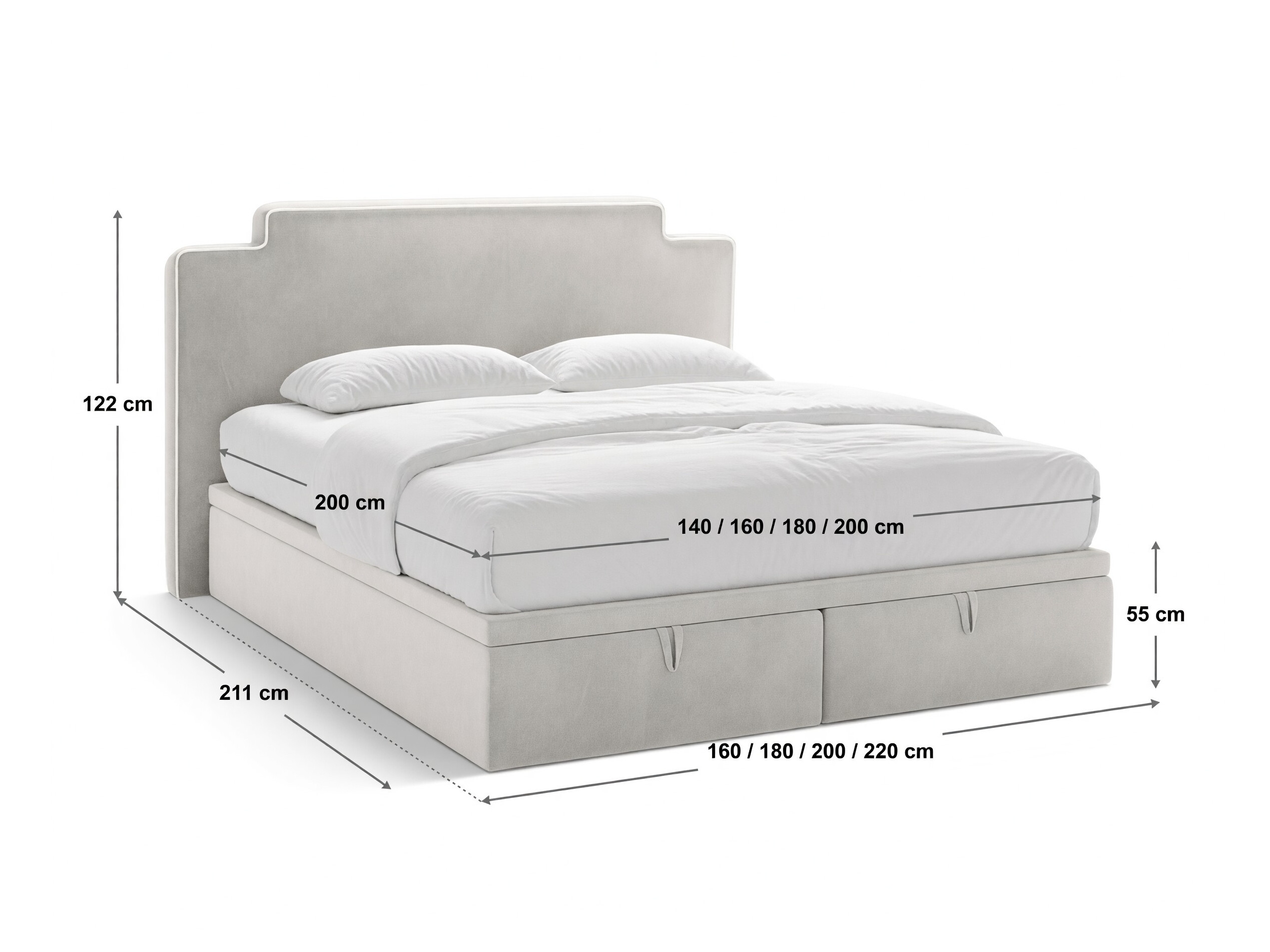 Boxspringbett Beckley 360 (Magic Velvet 2256 + Magic Velvet 2239)