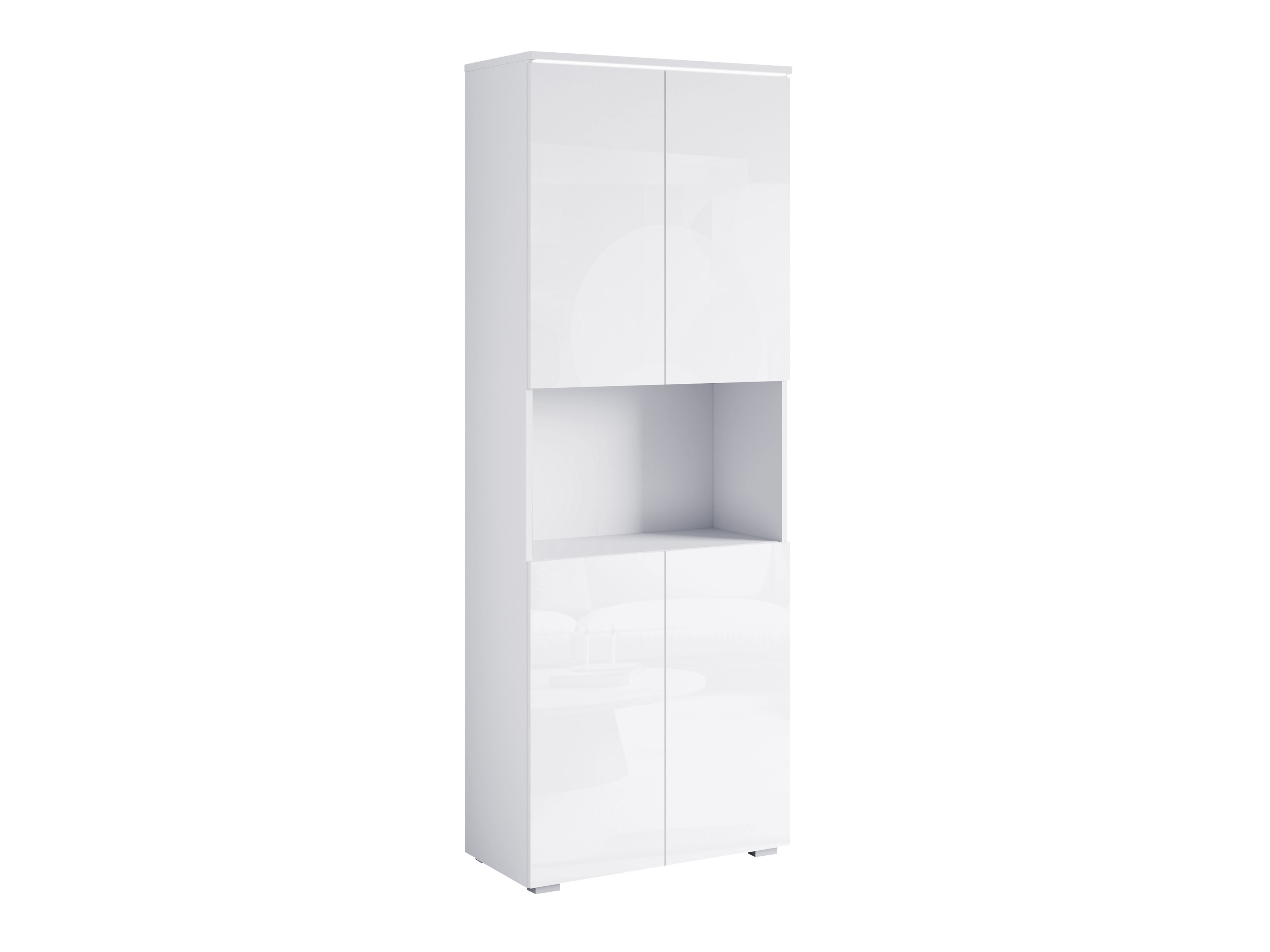 Regal Mirfivo 106 (Weiß + Weiß glänzend)