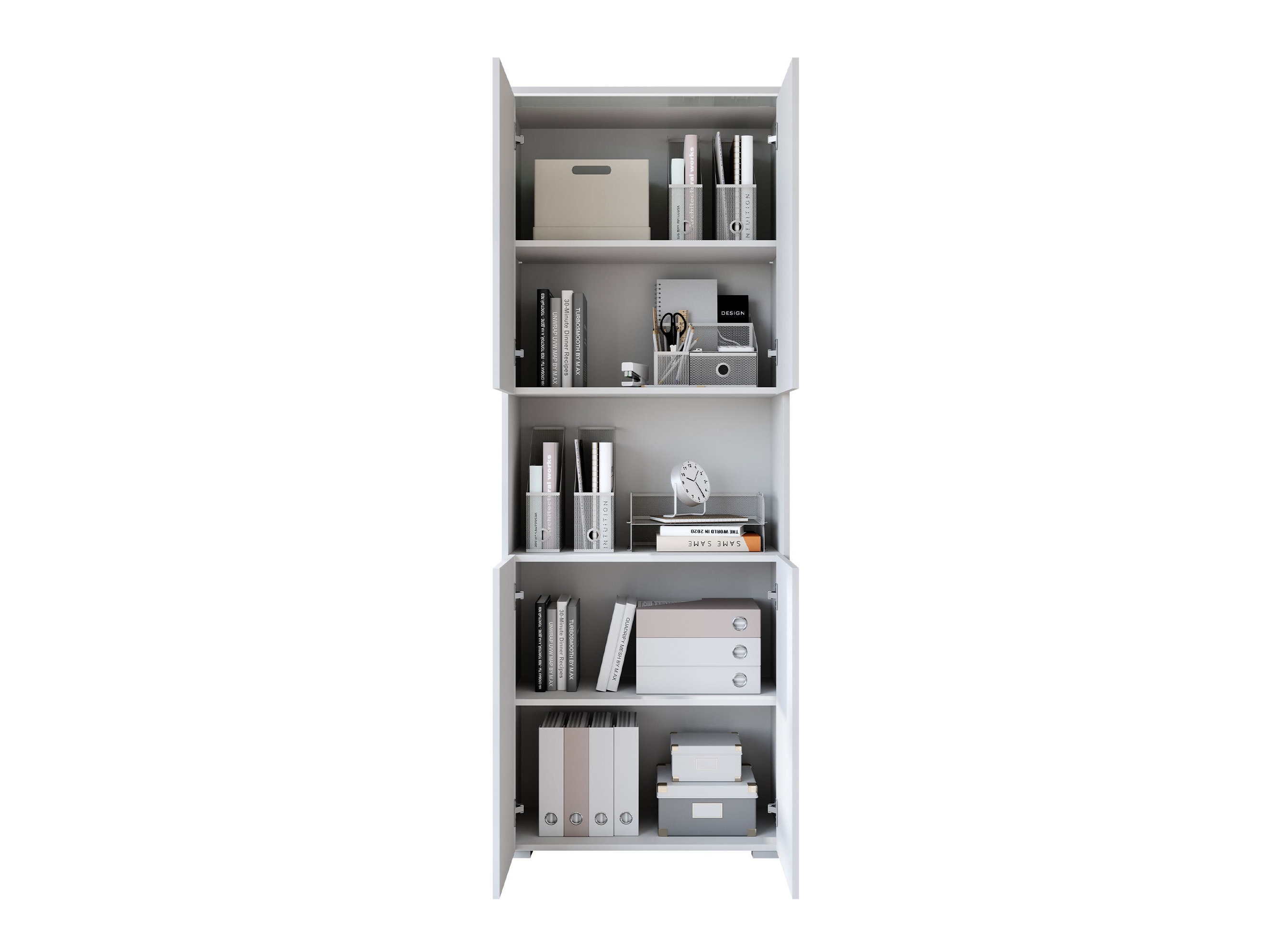 Regal Mirfivo 106 (Weiß + Weiß glänzend)