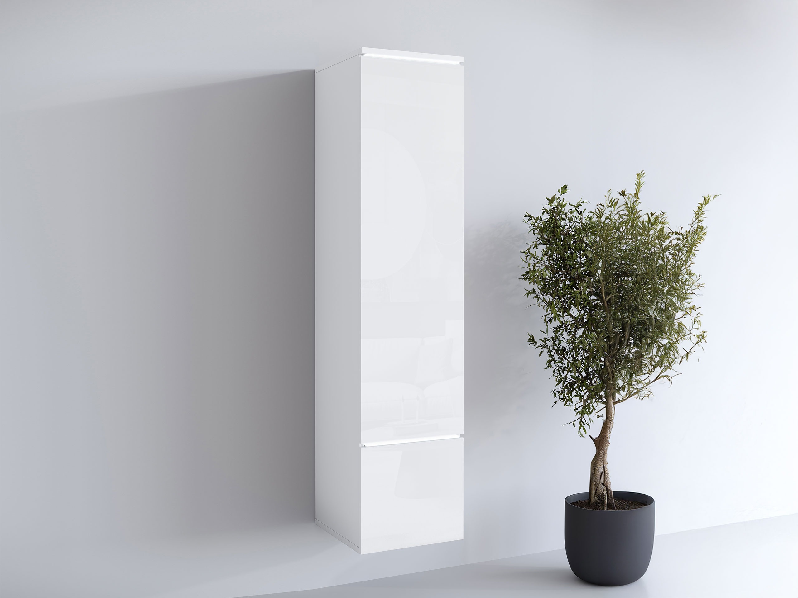 Regal Mirfivo 108 (Weiß + Weiß glänzend)