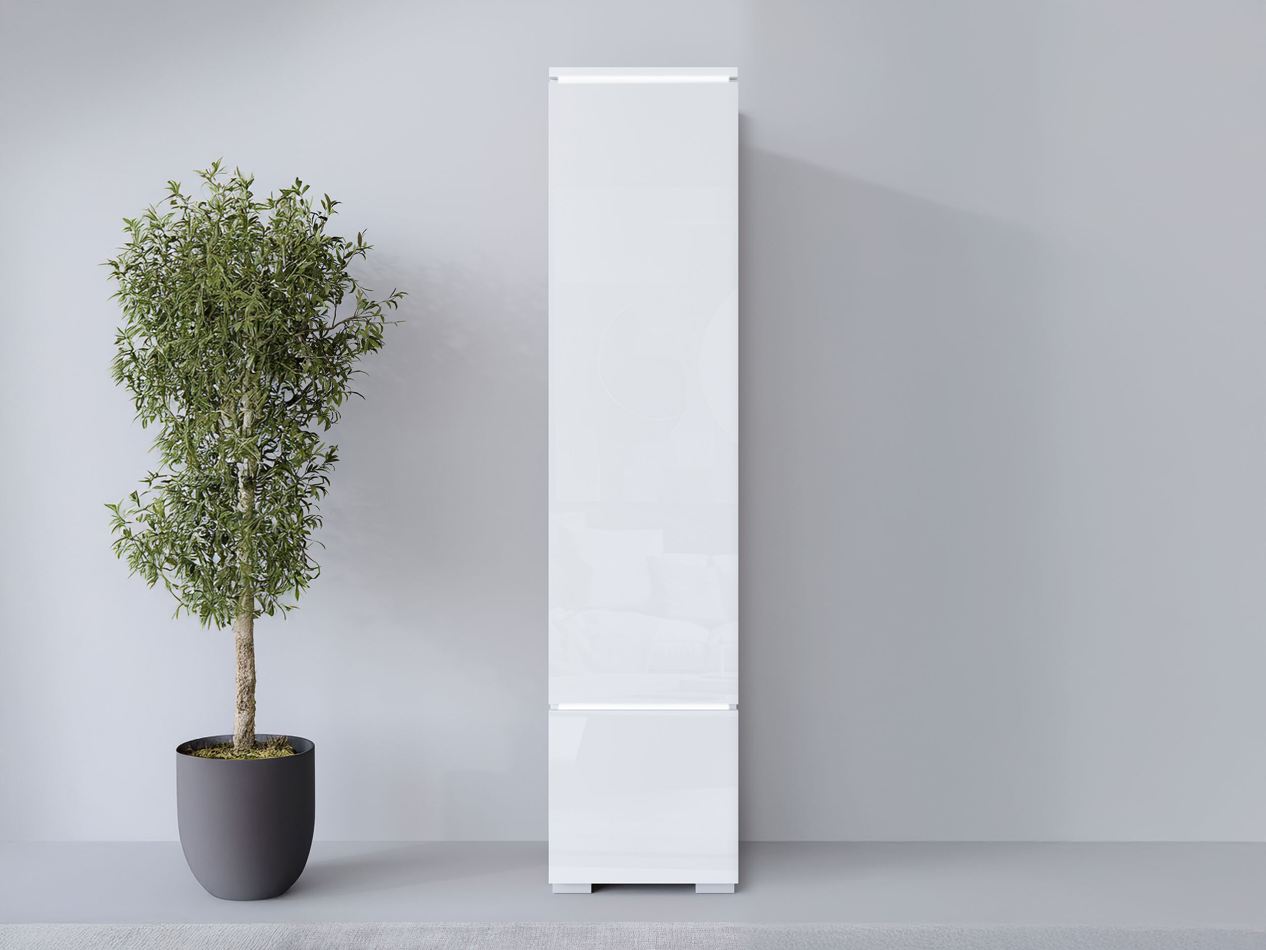 Regal Mirfivo 108 (Weiß + Weiß glänzend)