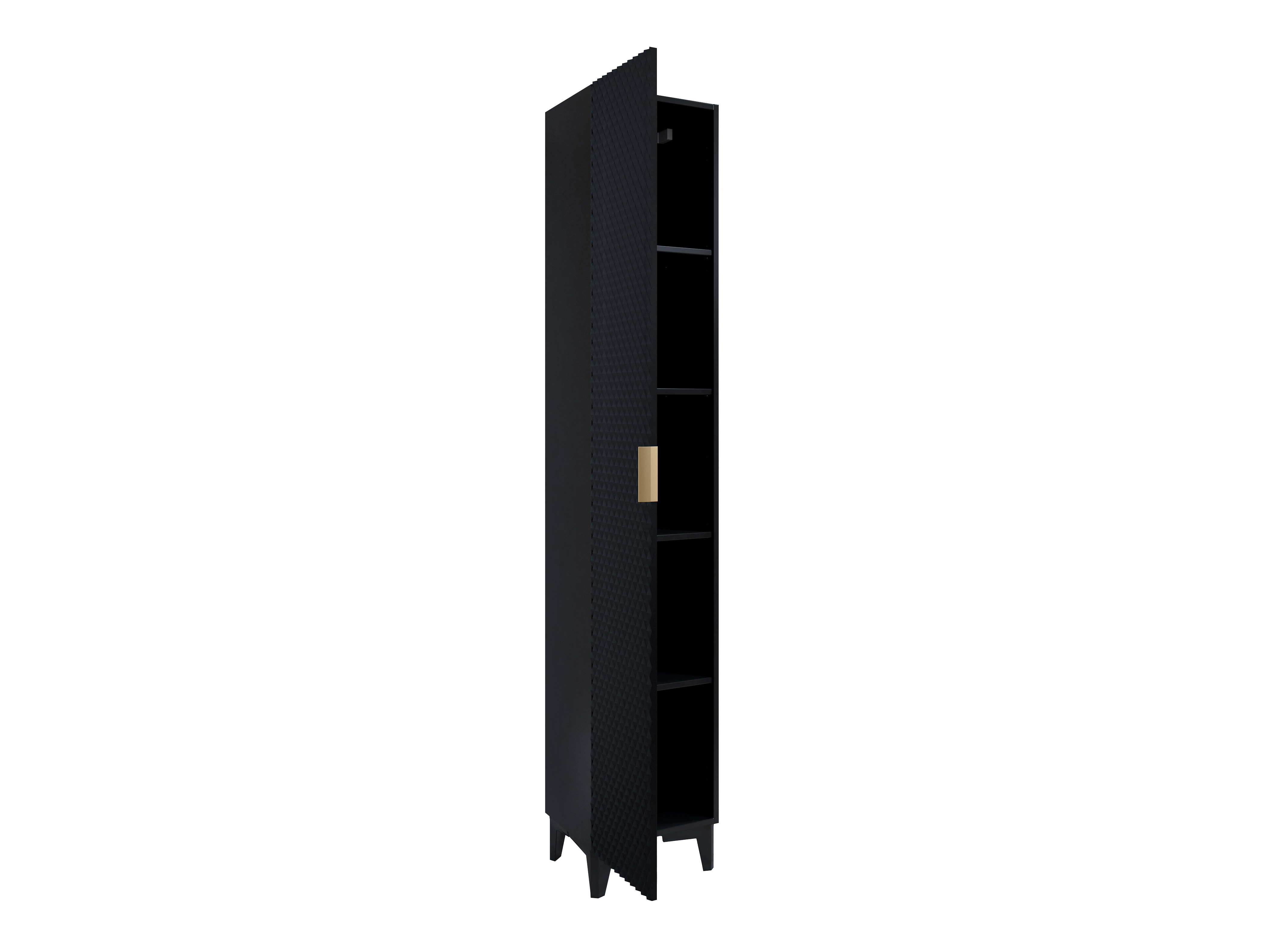 Stehender Badezimmerschrank Liretu 100 (Schwarz)