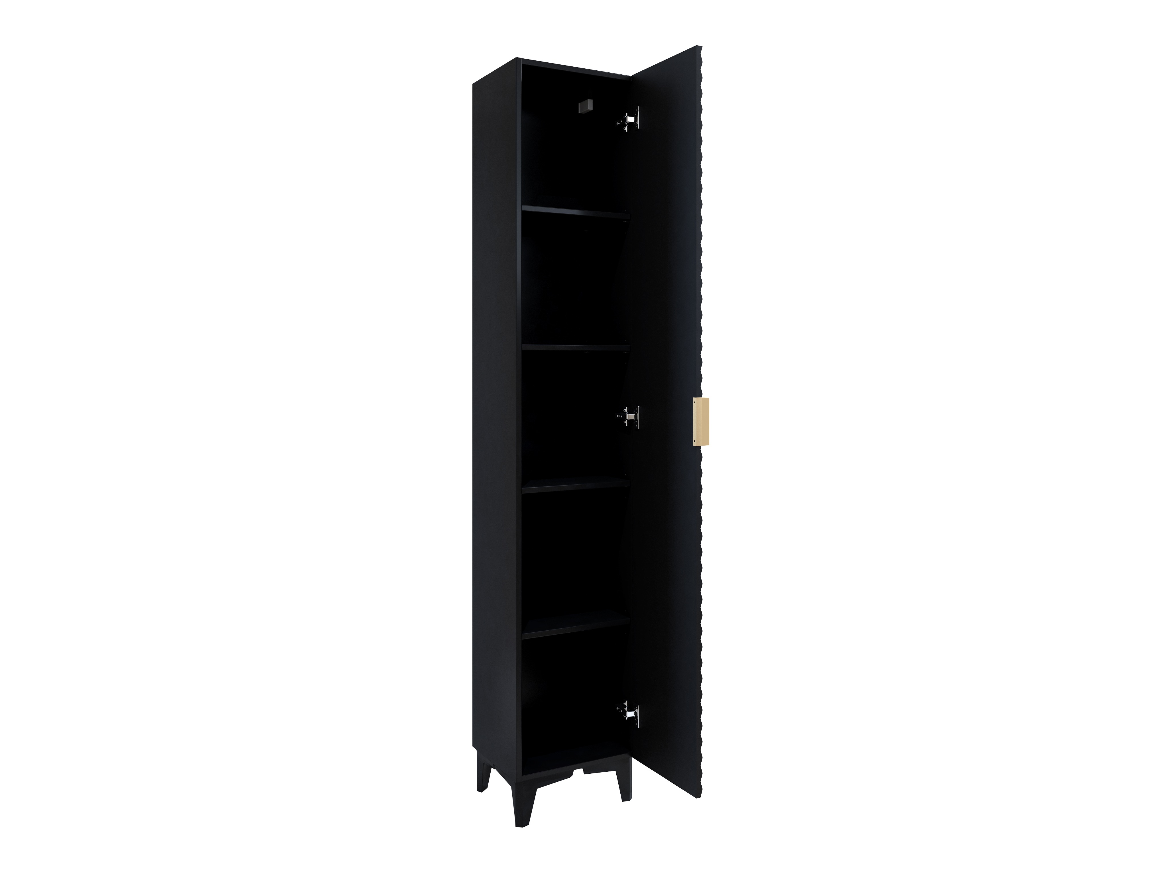 Stehender Badezimmerschrank Liretu 100 (Schwarz)